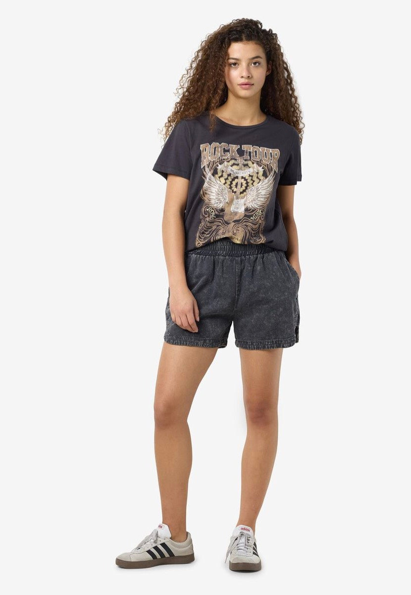 Noisy May - Oregon NW Denim Acid Black Washed - Shorts | Women-Image