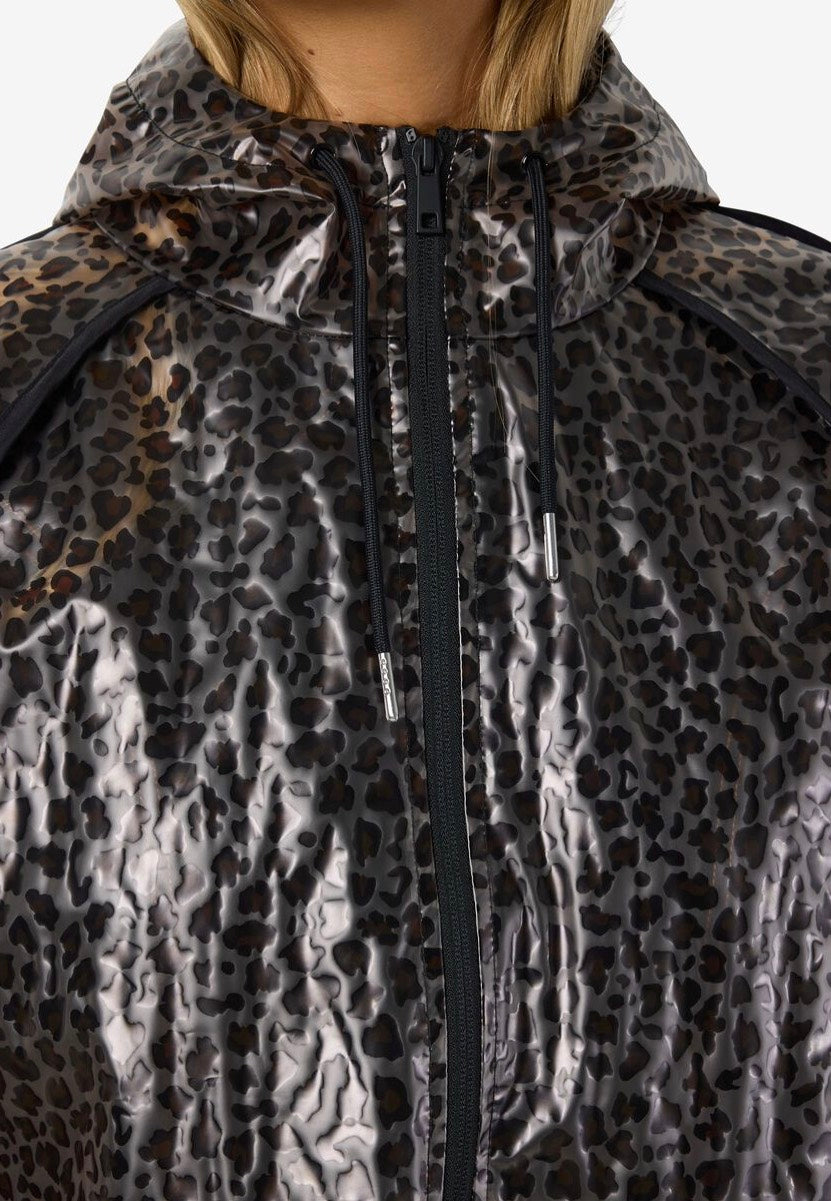 Noisy May - Sky Transparent Hood Black Leo - Jacket | Women-Image