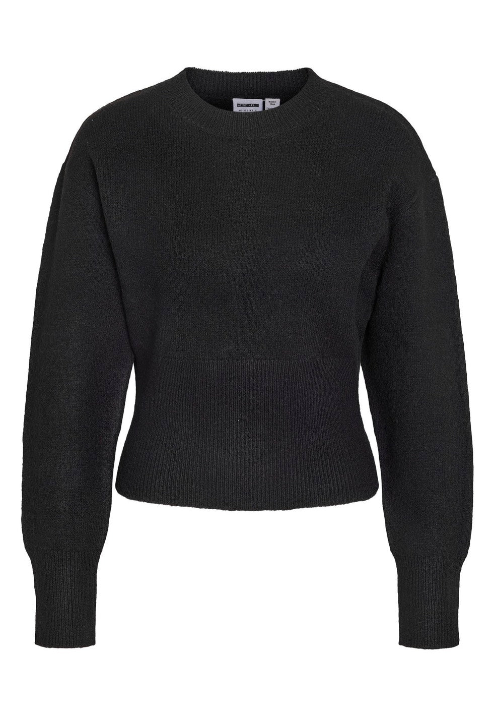 Noisy May Sloan O-Neck Knit Black Pullover