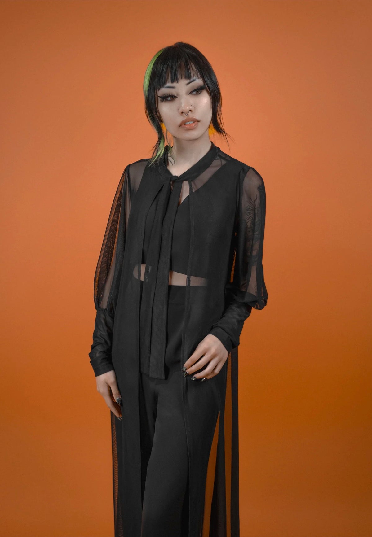 Lively Ghosts Beyond the Veil Duster Black Jacket