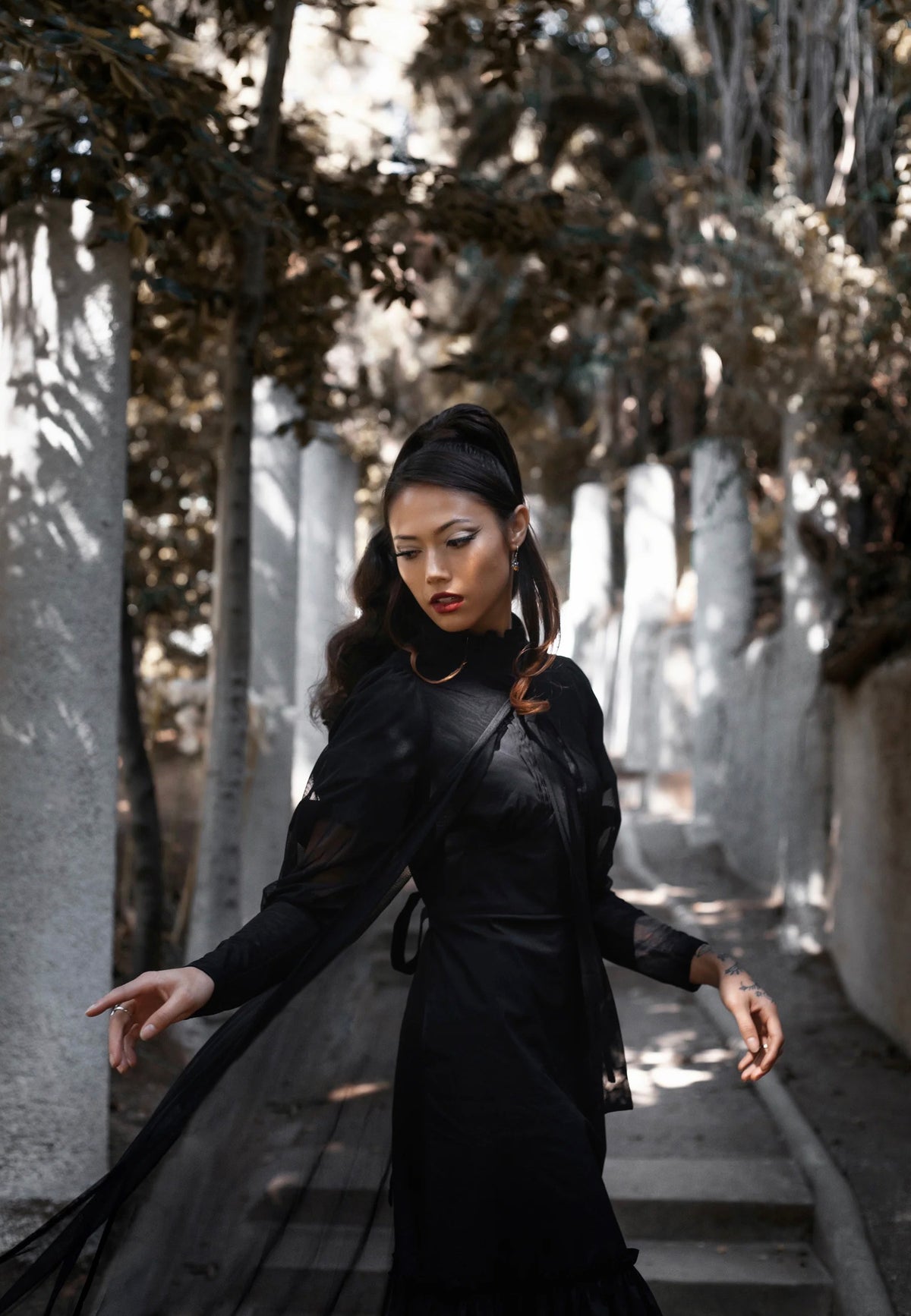 Lively Ghosts Beyond the Veil Duster Black Jacket