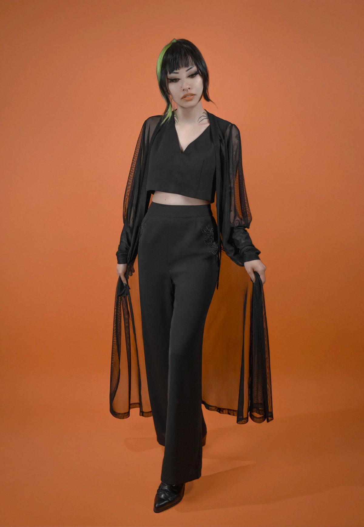 Lively Ghosts Beyond the Veil Duster Black Jacket
