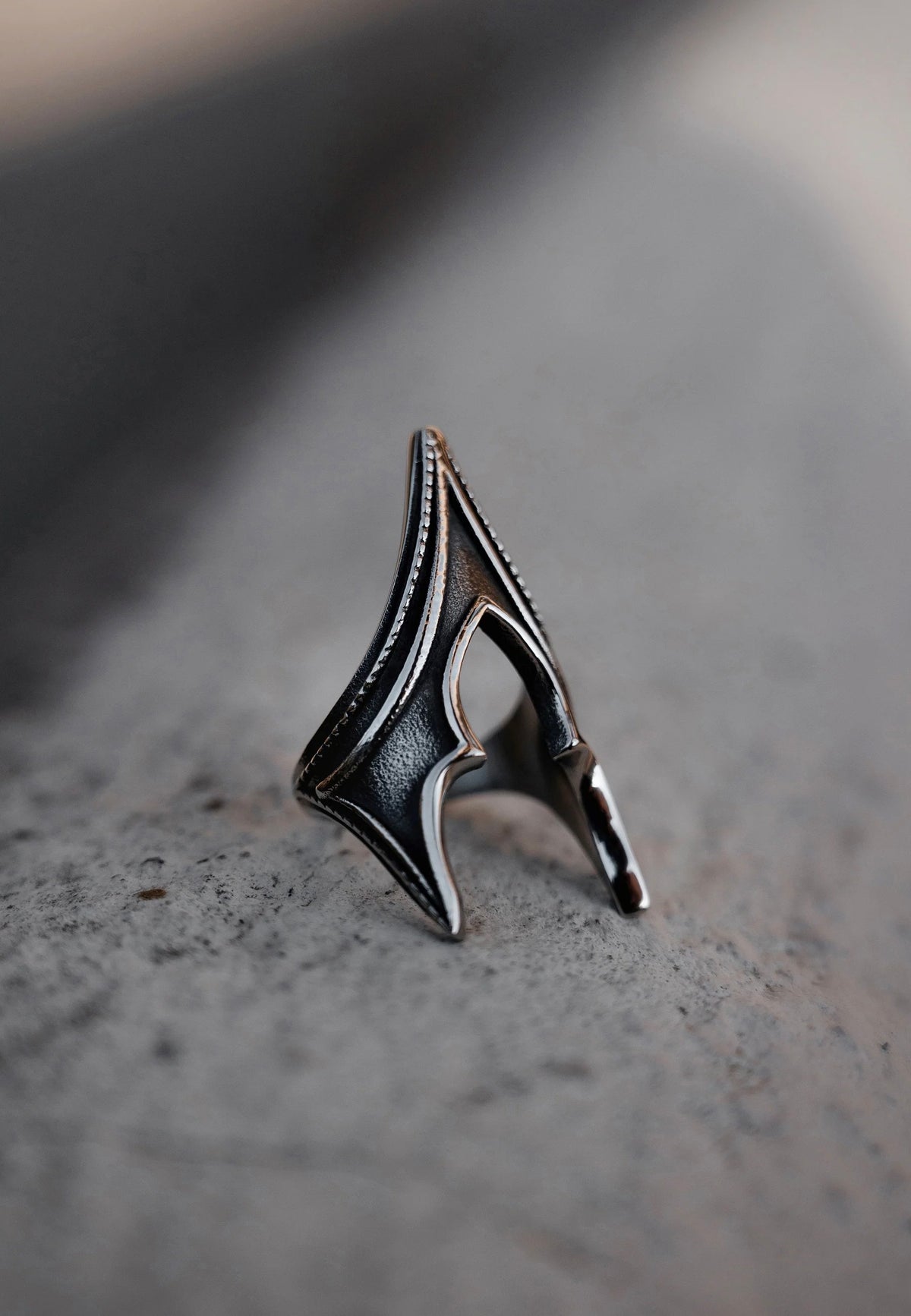Lively Ghosts Stonecarver Silver Ring