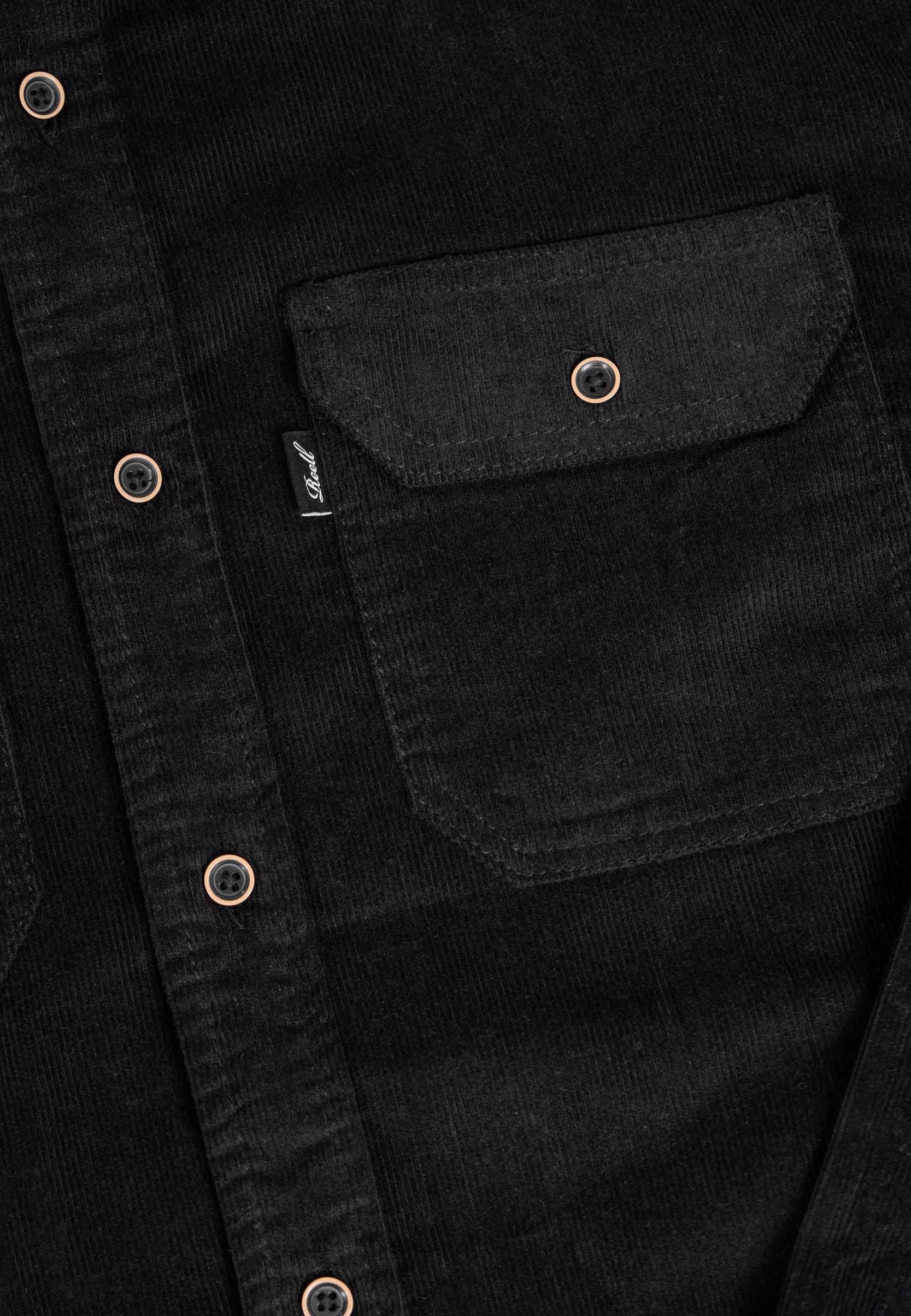 REELL Dual Cord Deep Black Shirt