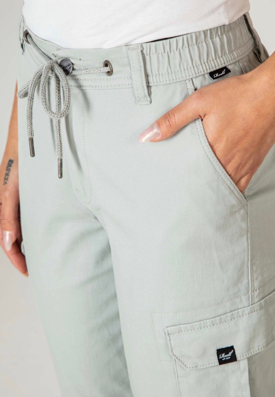 REELL - Reflex Women Rib Cargo Ice Green - Pants | Women-Image