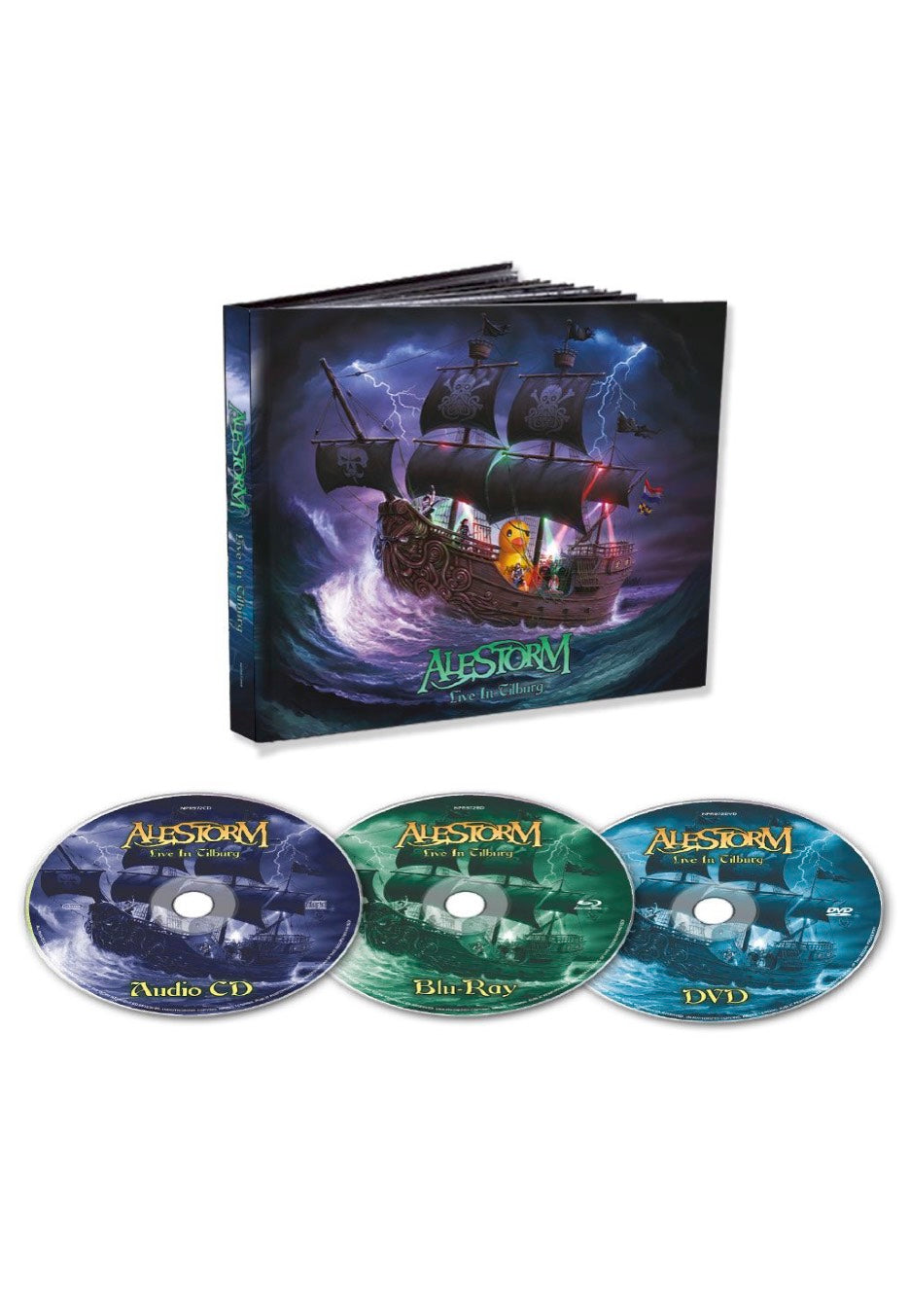 Alestorm - Live In Tillburg - Mediabook CD + DVD + Blu Ray | Neutral-Image