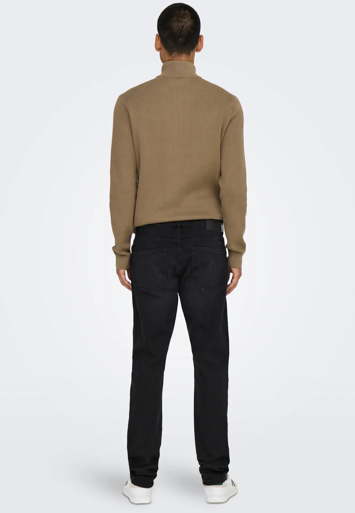 Only & Sons - Weft Regular 8638 Mat Black Denim - Jeans | Men-Image