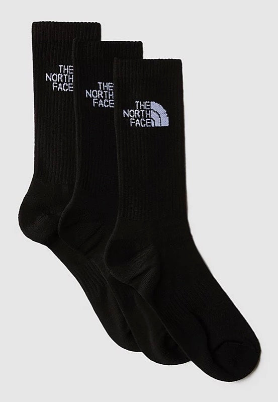 The North Face - Multi Sport Cush Crew Pack Of 3 Tnf Black - Socks