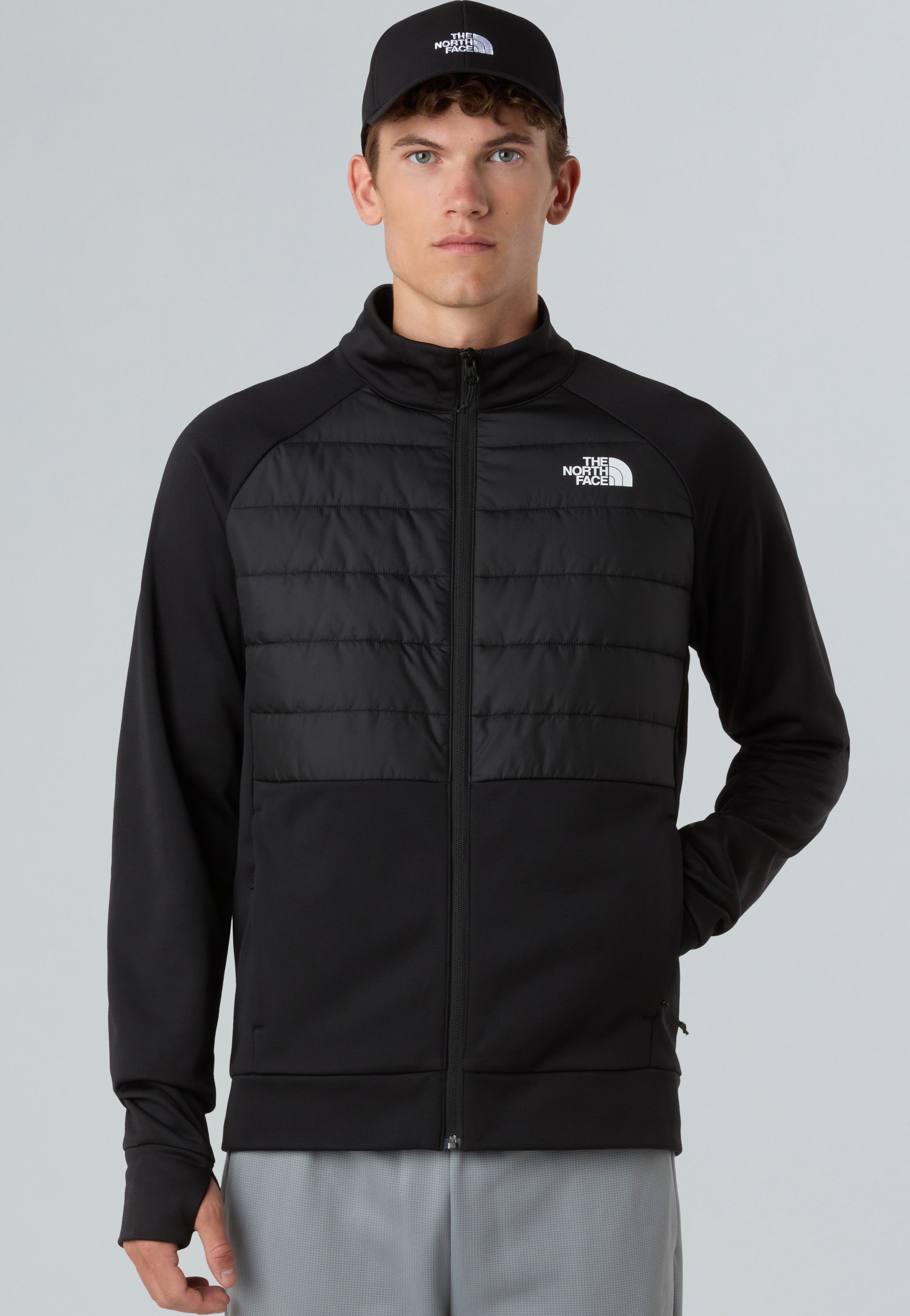 The North Face - Reaxion 2.0 Fleece Hybrid TNF Black/Heather - Jacket | Men-Image