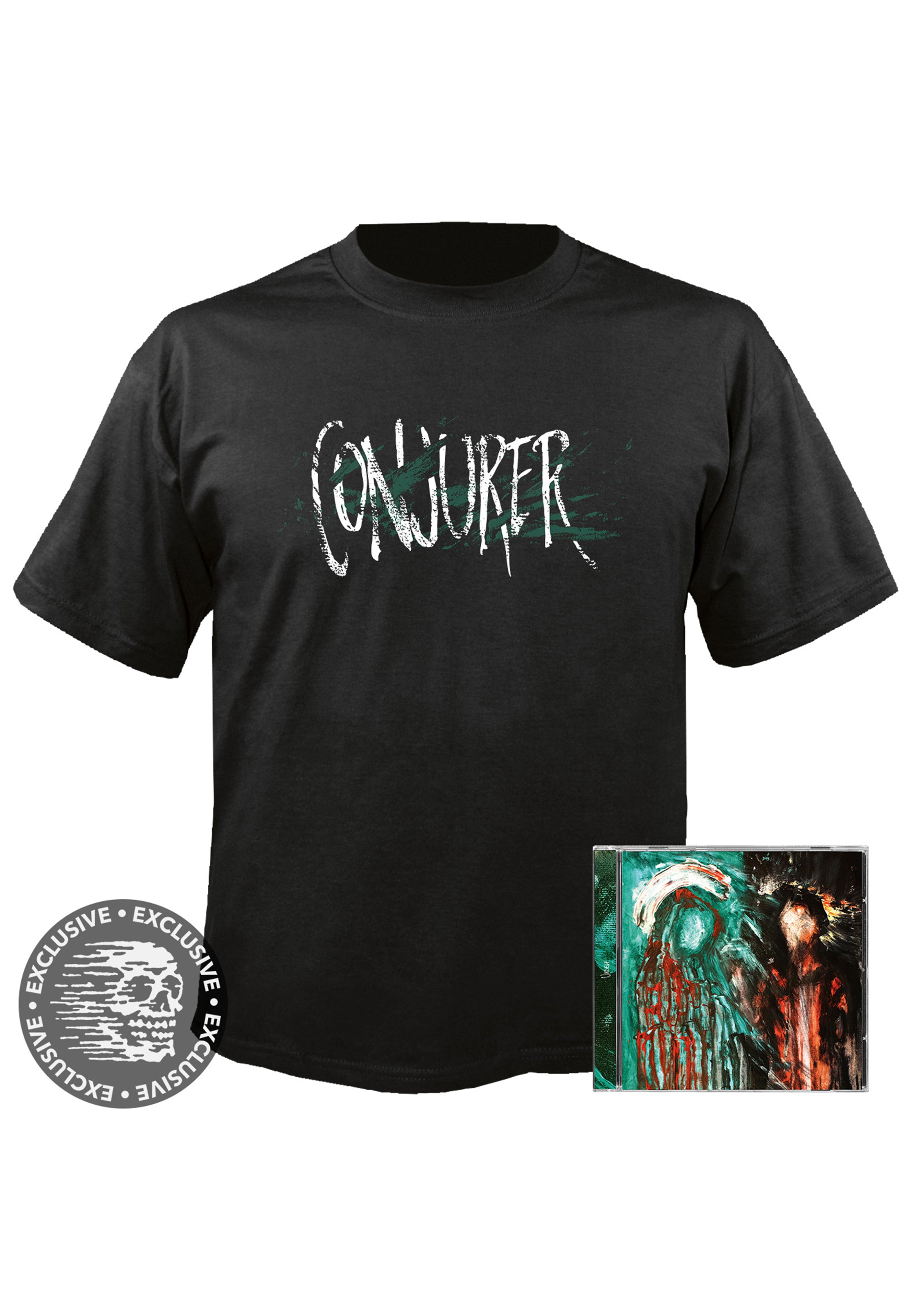 Conjurer - Unself - CD + Abstract - T-Shirt