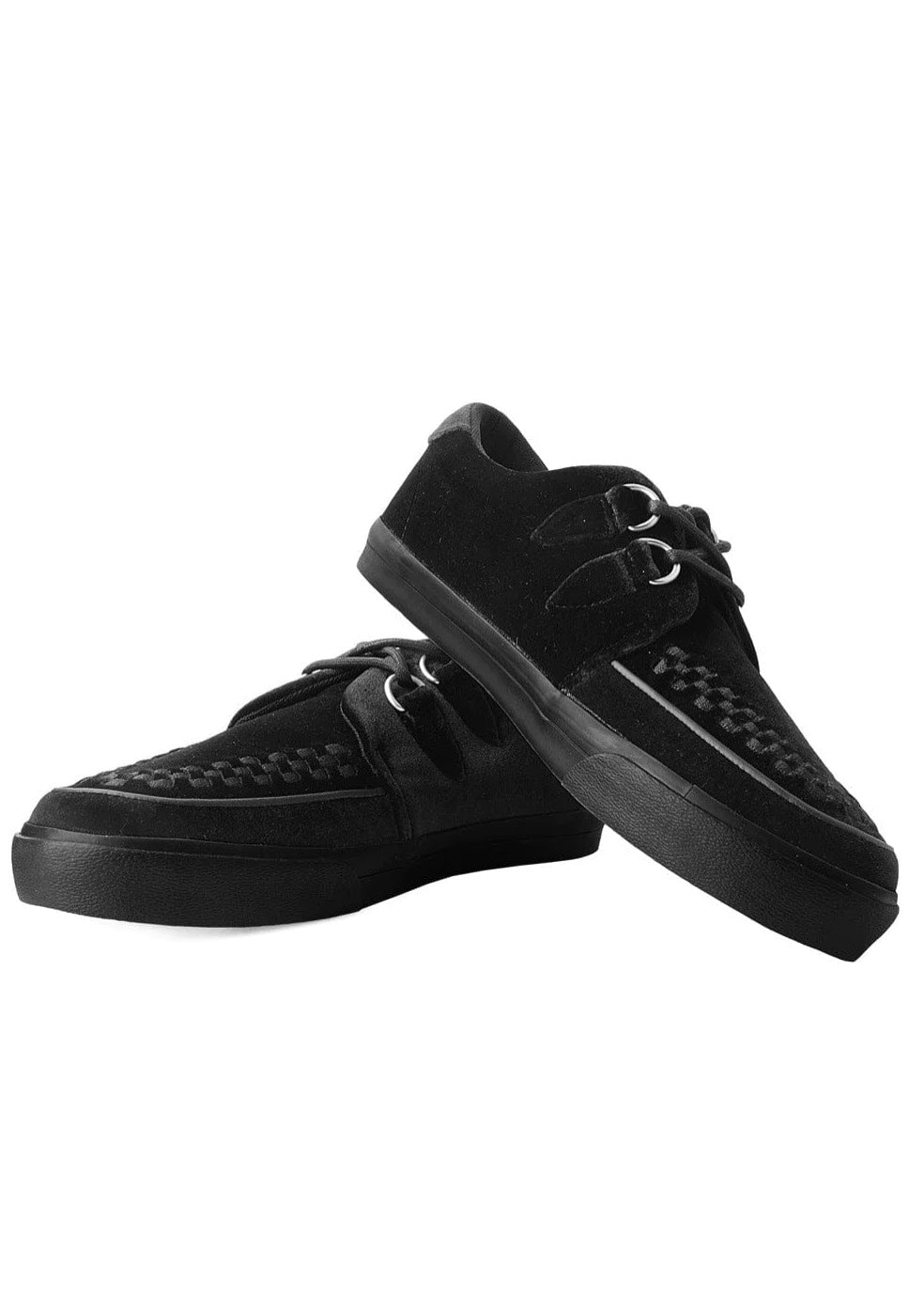 T.U.K. - VLK Sneaker 2 Ring Basic Black Canvas - Girl Shoes