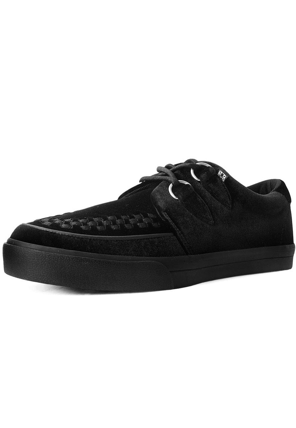 T.U.K. - VLK Sneaker 2 Ring Basic Black Canvas - Girl Shoes