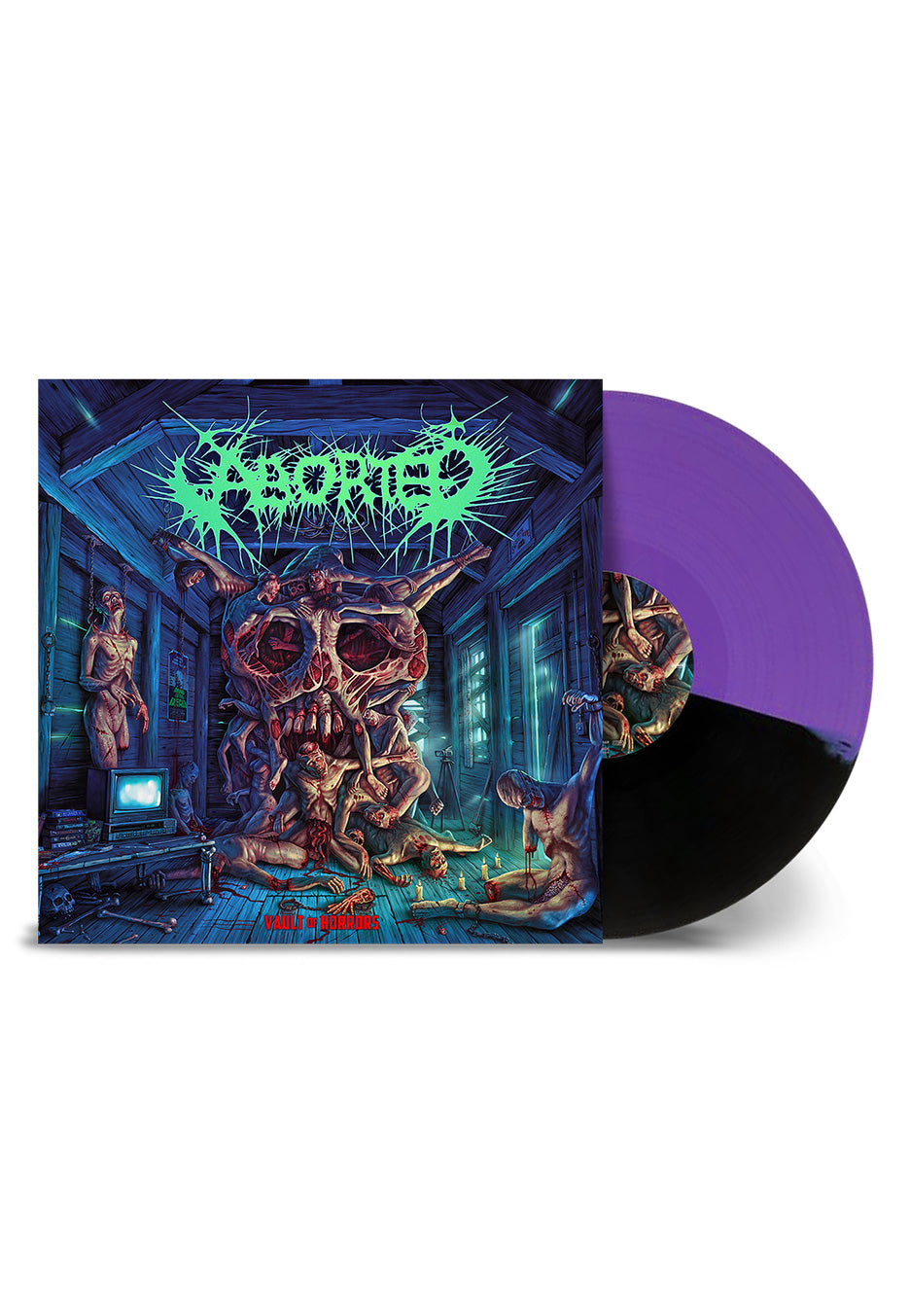 Aborted - Vault Of Horrors Purple/Black Split - Colored Vinyl