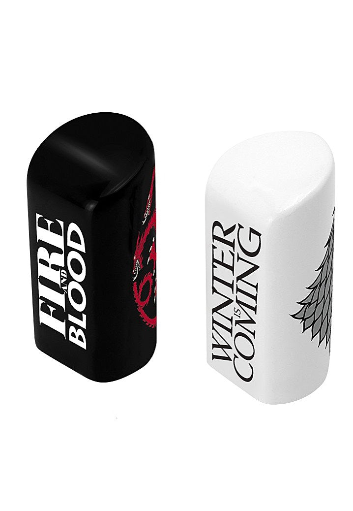 Game Of Thrones - Stark & Targaryen - Salt & Pepper Shakers