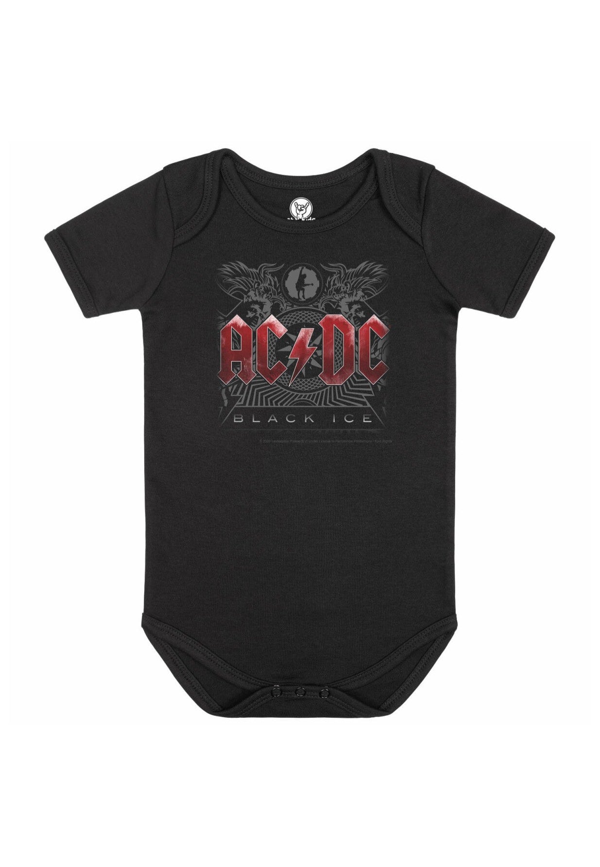 AC/DC - Black Ice Babygrow Black/White - Bodysuit