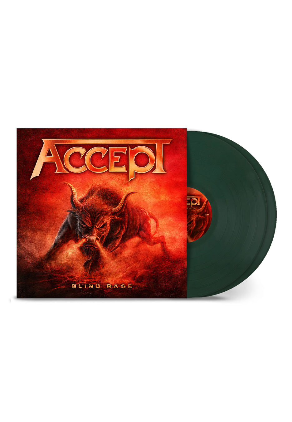 Accept Blind Rage Dark Green Colored 2 Vinyl