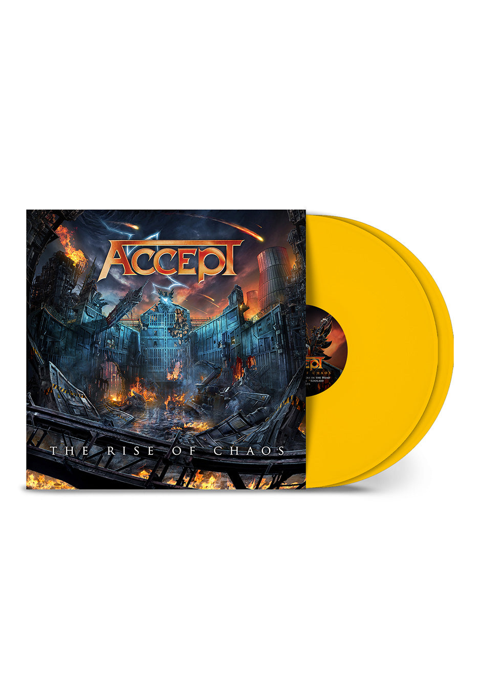 Accept The Rise Of Chaos Yellow Colored 2 Vinyl