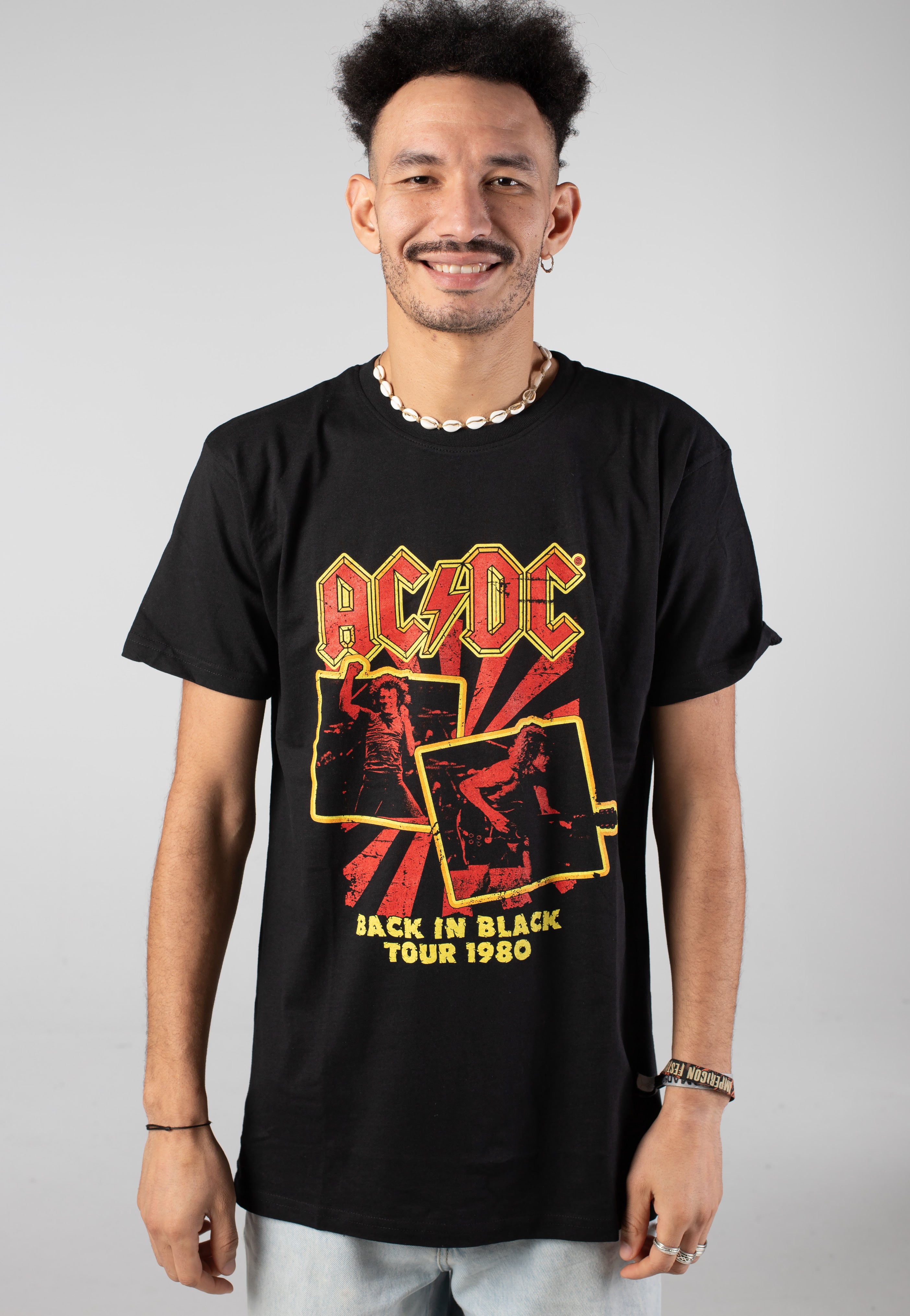 AC/DC - Back in Black Tour 1980 - T-Shirt | Men-Image