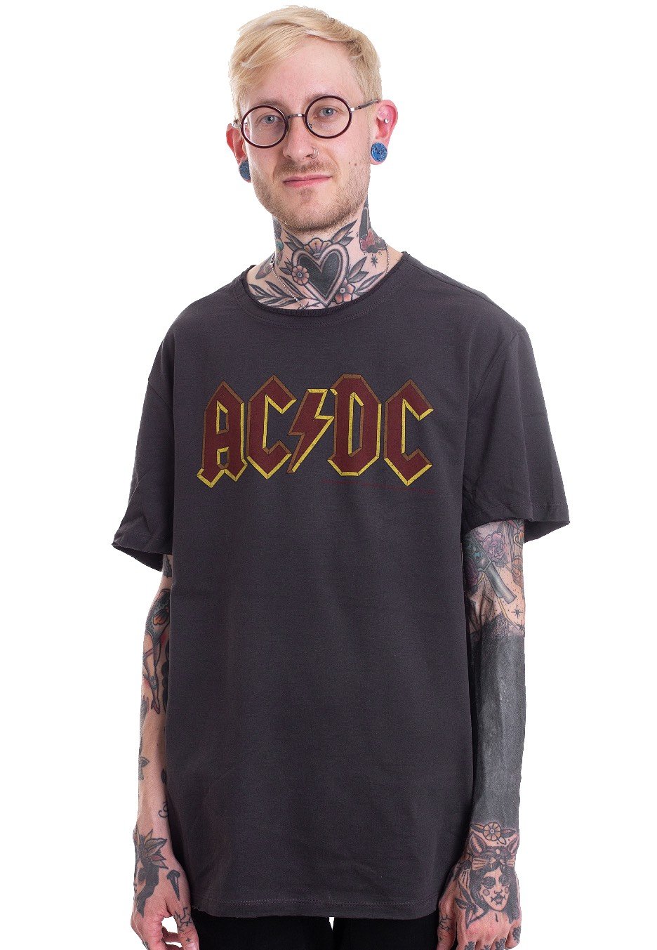 AC/DC - Logo Charcoal - T-Shirt