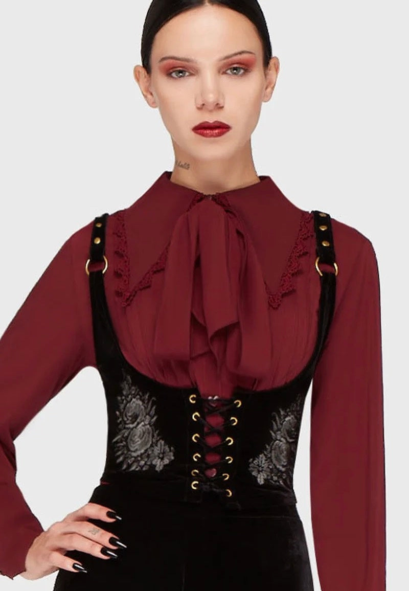 Killstar A Devil's Rose Underbust Black Corset
