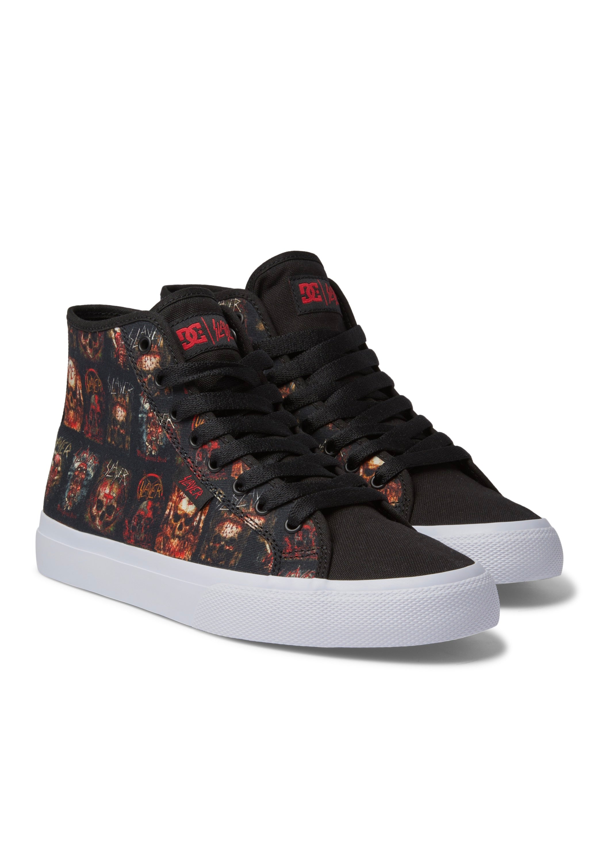 DC x Slayer - Manual Hi Black/White Print - Shoes | Neutral-Image