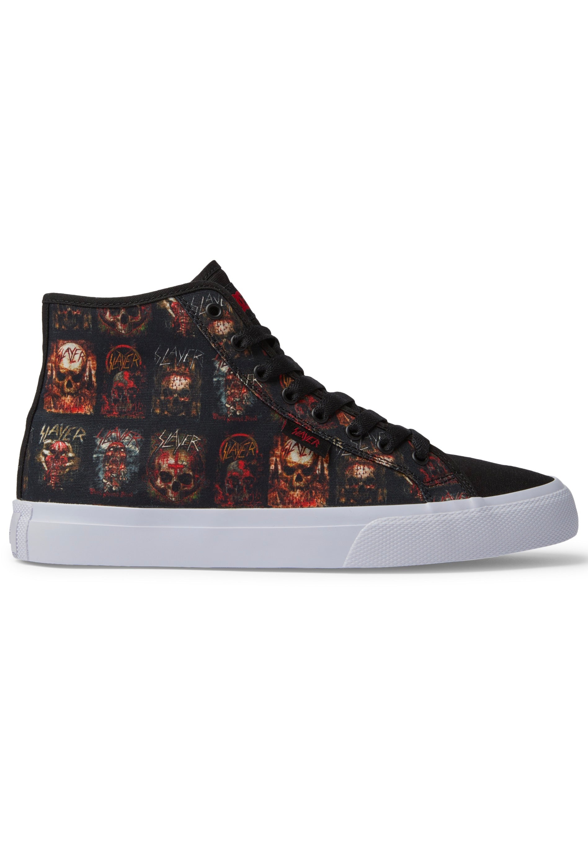 DC x Slayer - Manual Hi Black/White Print - Shoes | Neutral-Image