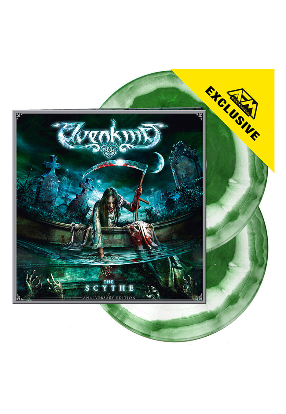Elvenking - The Scythe Ltd. Inside Out Green/White - Colored 2 Vinyl | Neutral-Image