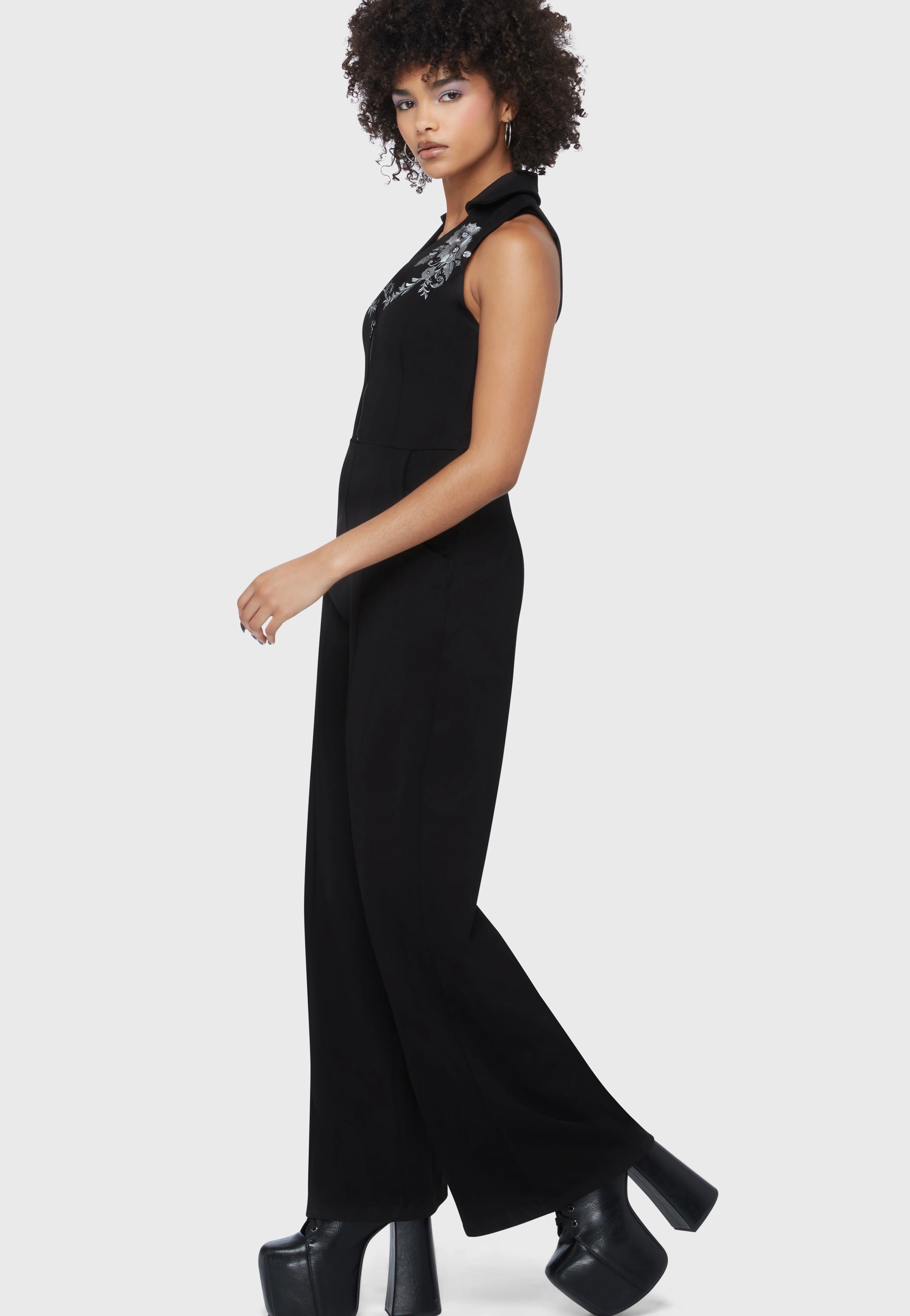 Killstar - Alice's Night Black - Jumpsuit | Women-Image