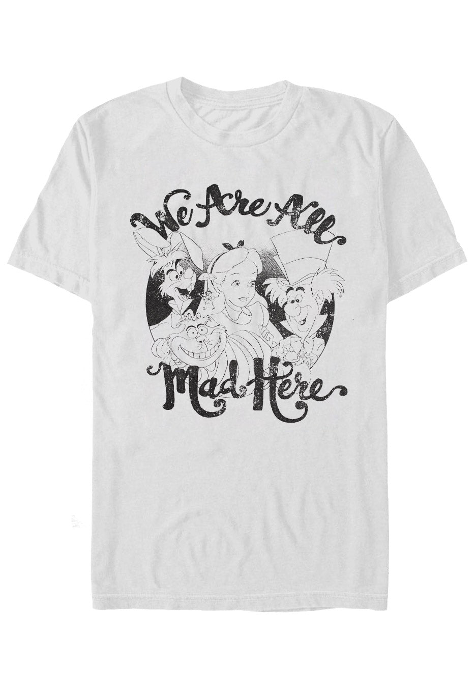 Alice In Wonderland - All Mad Here Grey - T-Shirt | Neutral-Image