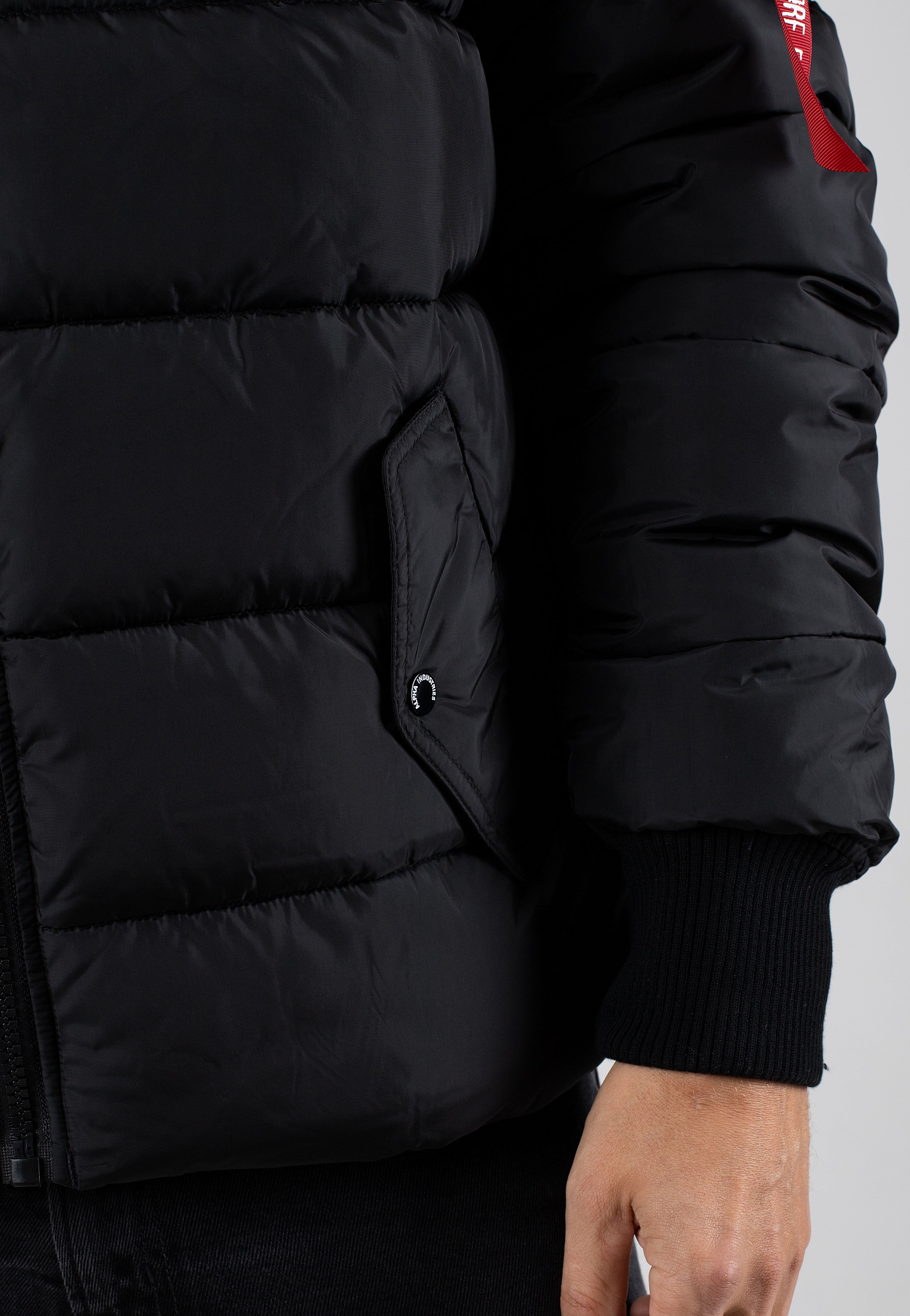 Alpha Industries - Hooded Puffer Alpha FD Black - Jacket