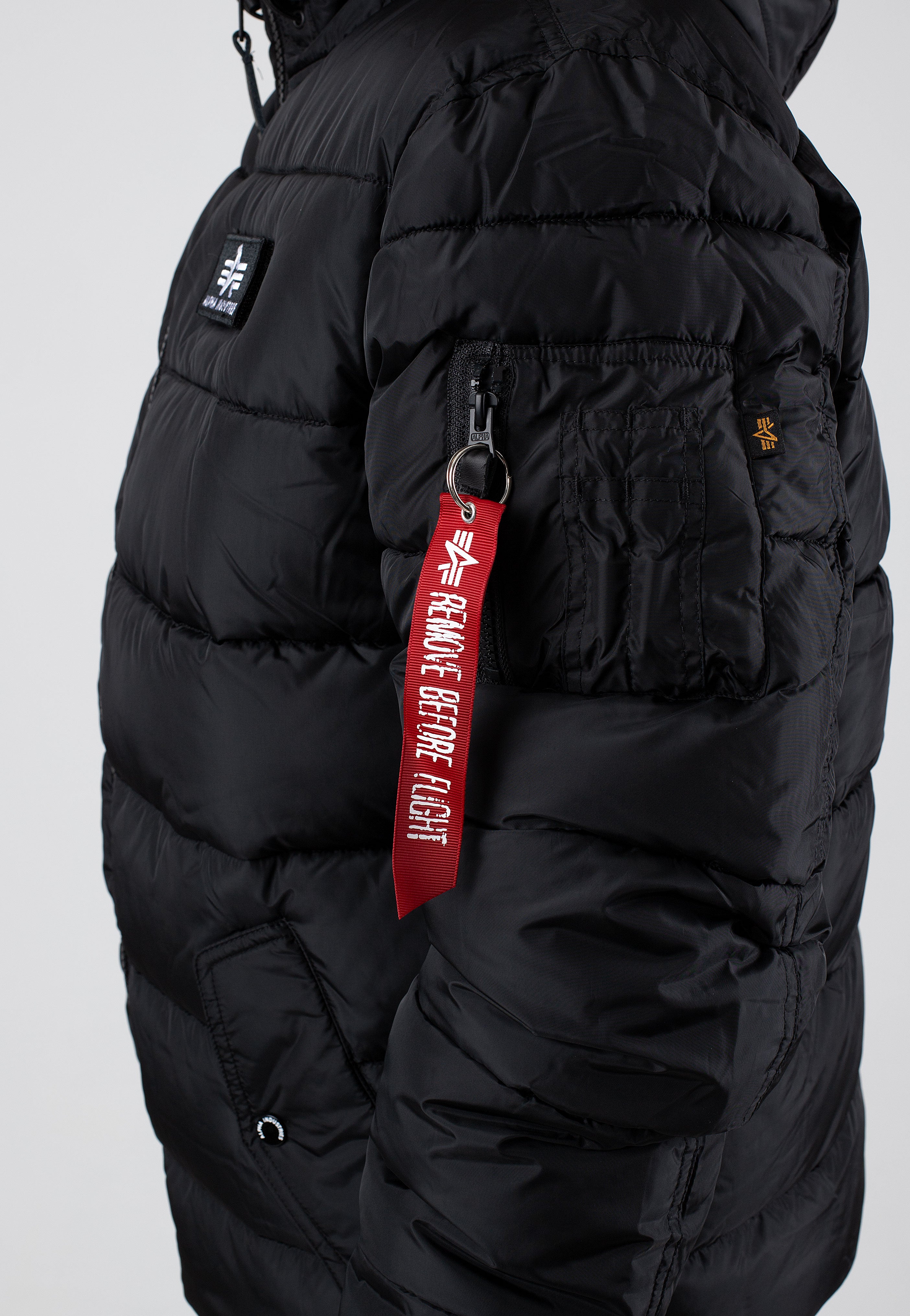 Alpha Industries - Hooded Puffer Alpha FD Black - Jacket | Nuclear