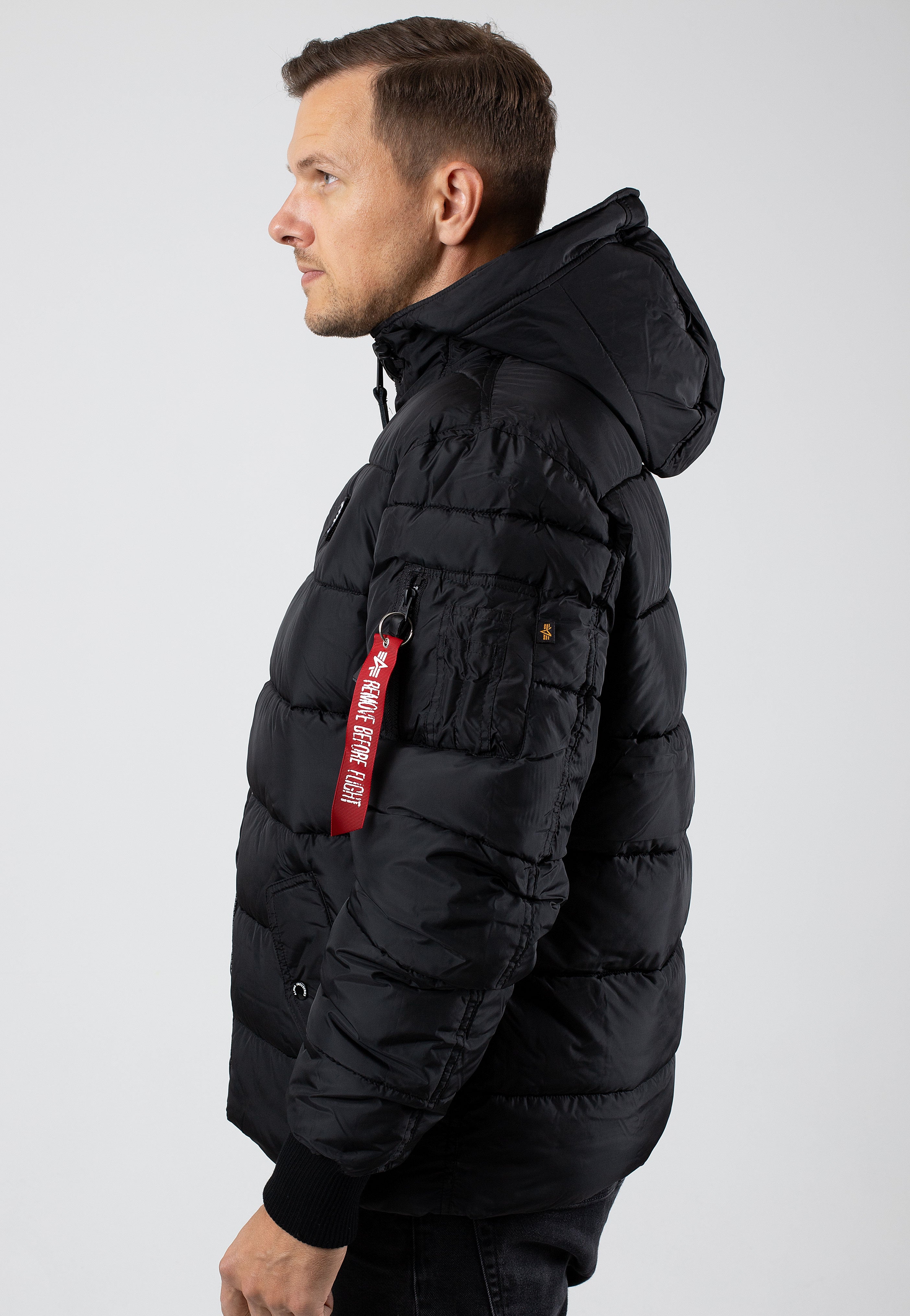 Alpha Industries - Hooded Puffer Alpha FD Black - Jacket