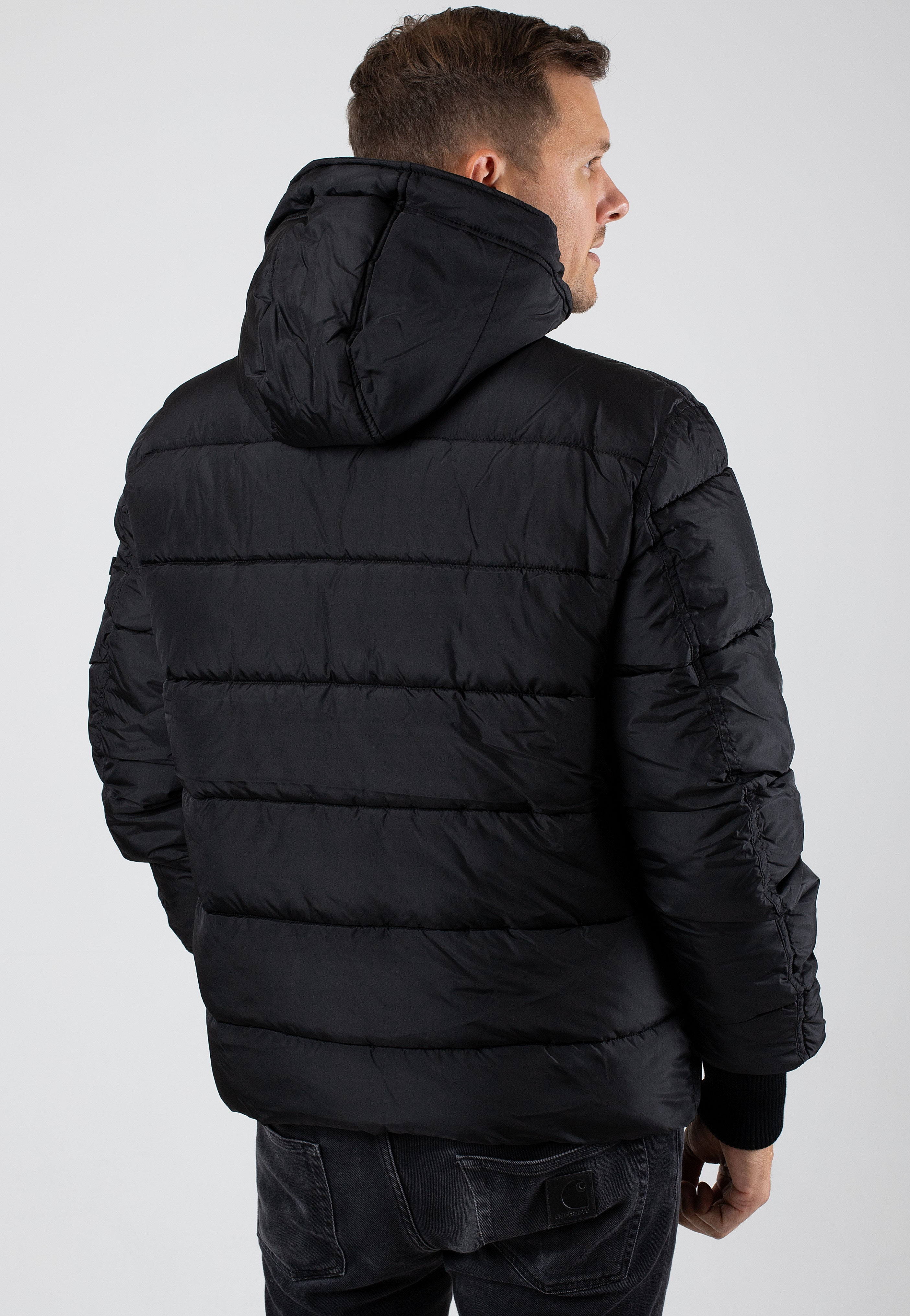 Alpha Industries - Hooded Puffer Alpha FD Black - Jacket