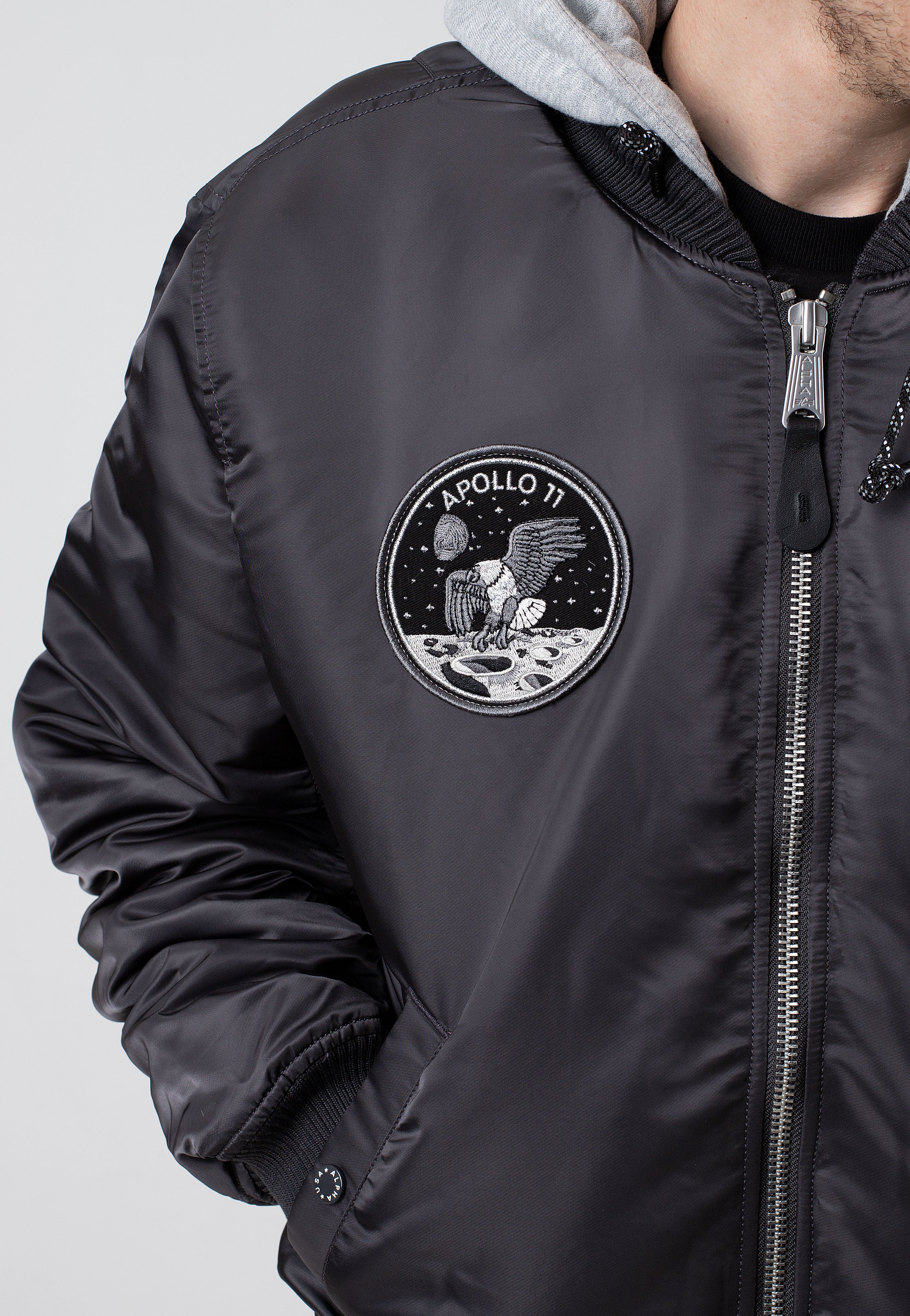 Alpha Industries - MA 1 VF Hood Dark Side Vintage Grey