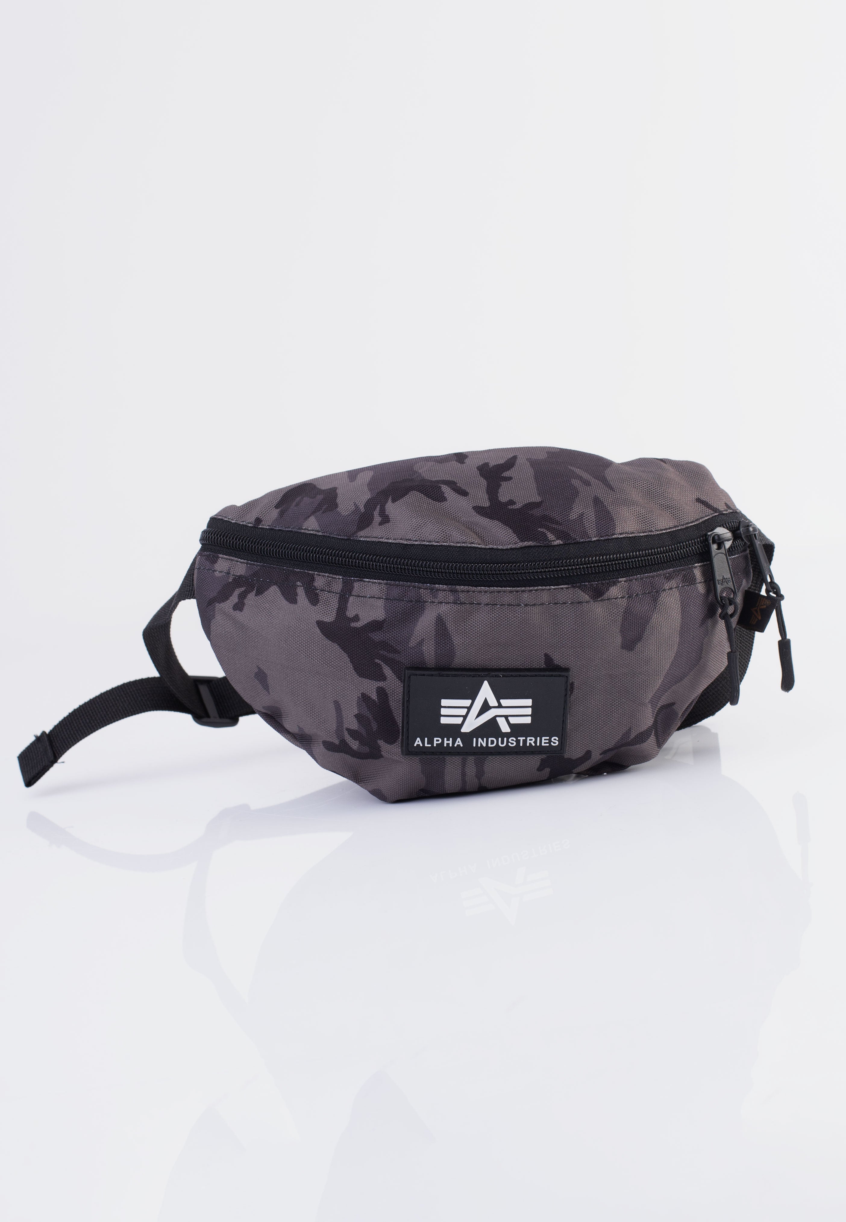 Alpha Industries - Rubber Print Black Camo - Hip Bag | Neutral-Image