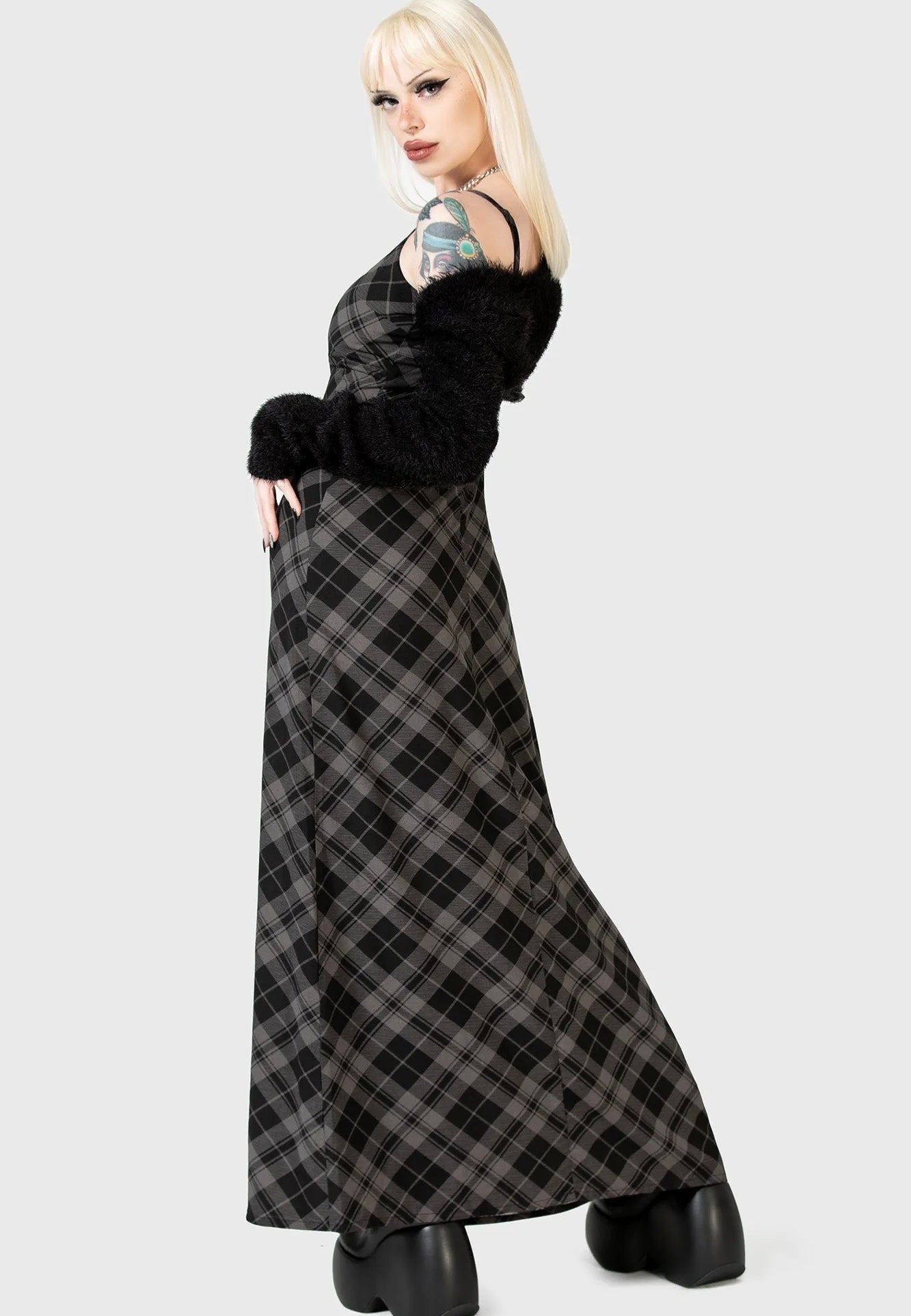 Killstar - Alwina Maxi Grey - Dress