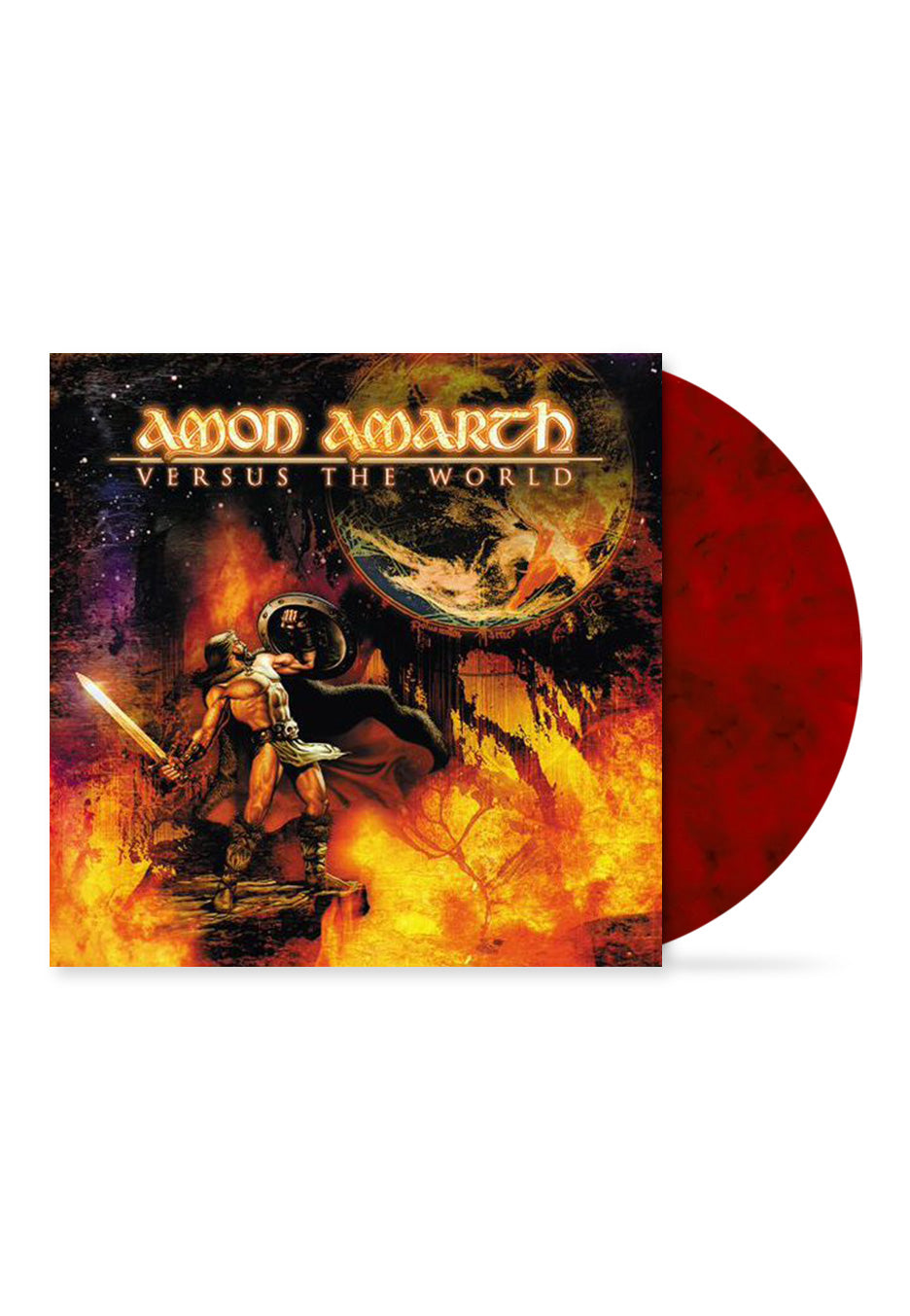 Amon Amarth Versus The World Crimson Red Marbled Vinyl