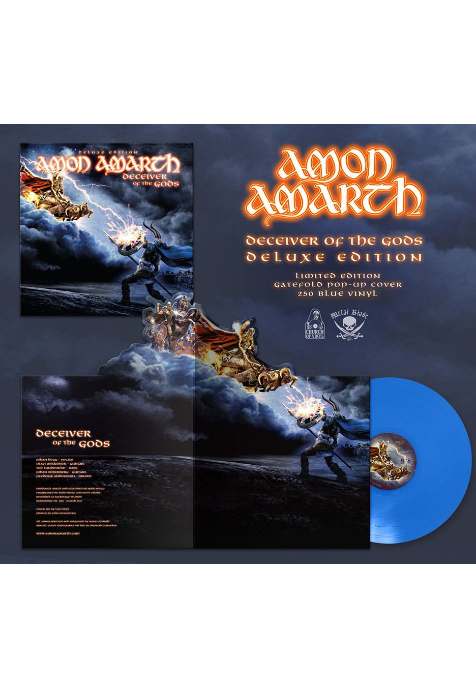 Amon Amarth - Deceiver Of The Gods (Pop Up) Blue - Colored Vinyl