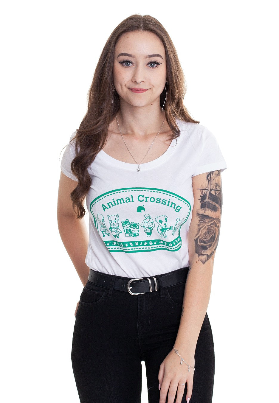 Animal Crossing - Animal Crossing White - Girly | Women-Image