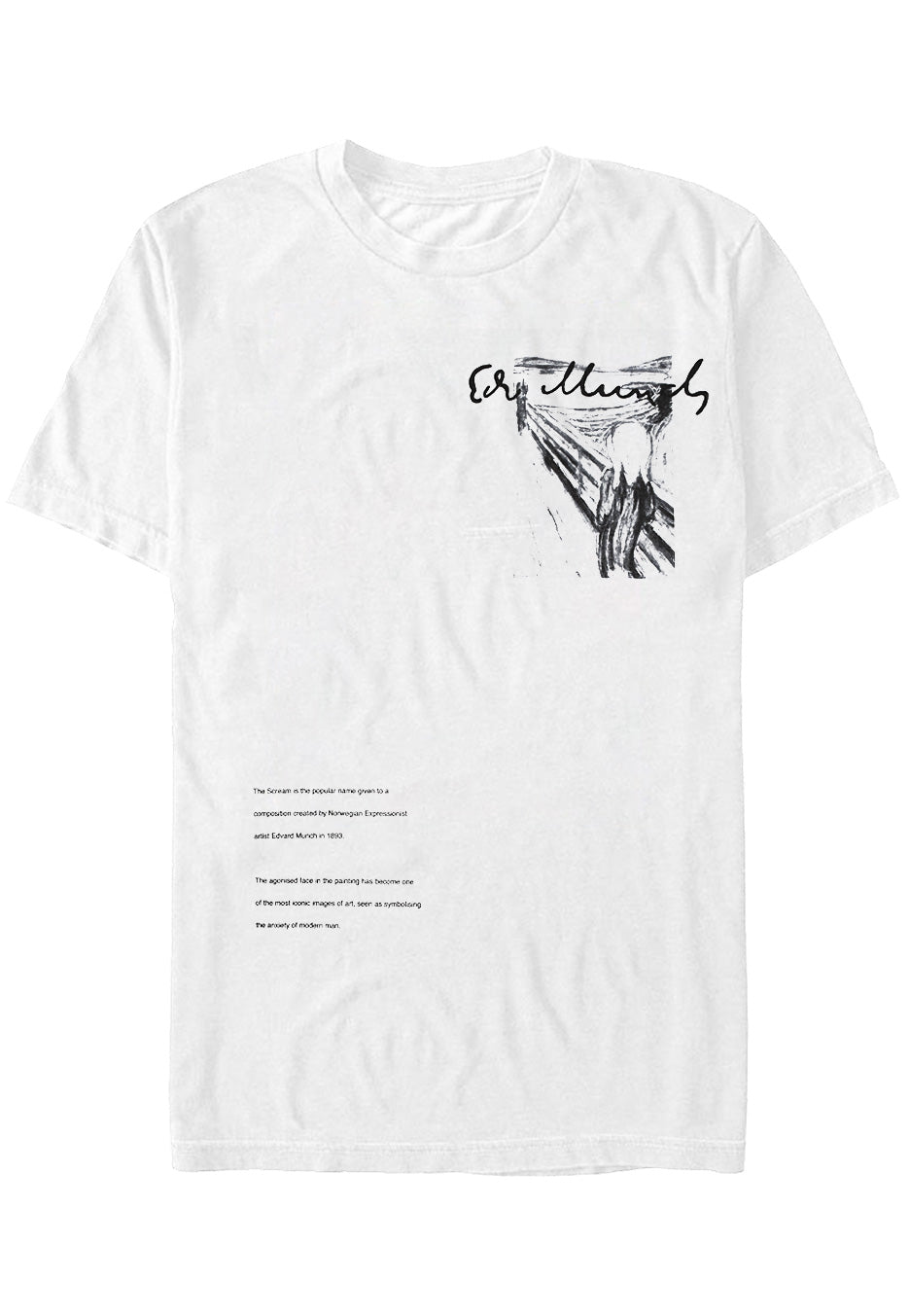 Art - Munch 1893 White - T-Shirt | Neutral-Image
