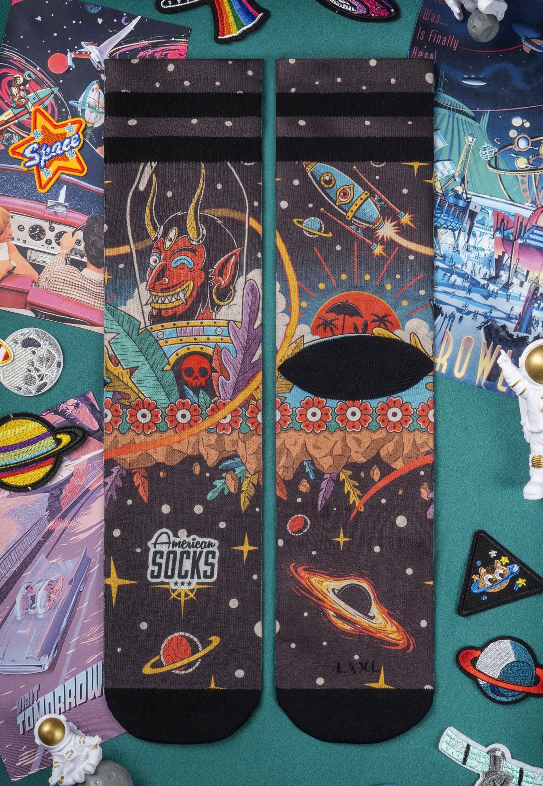 American Socks - Space Holidays Mid High Multi - Socks