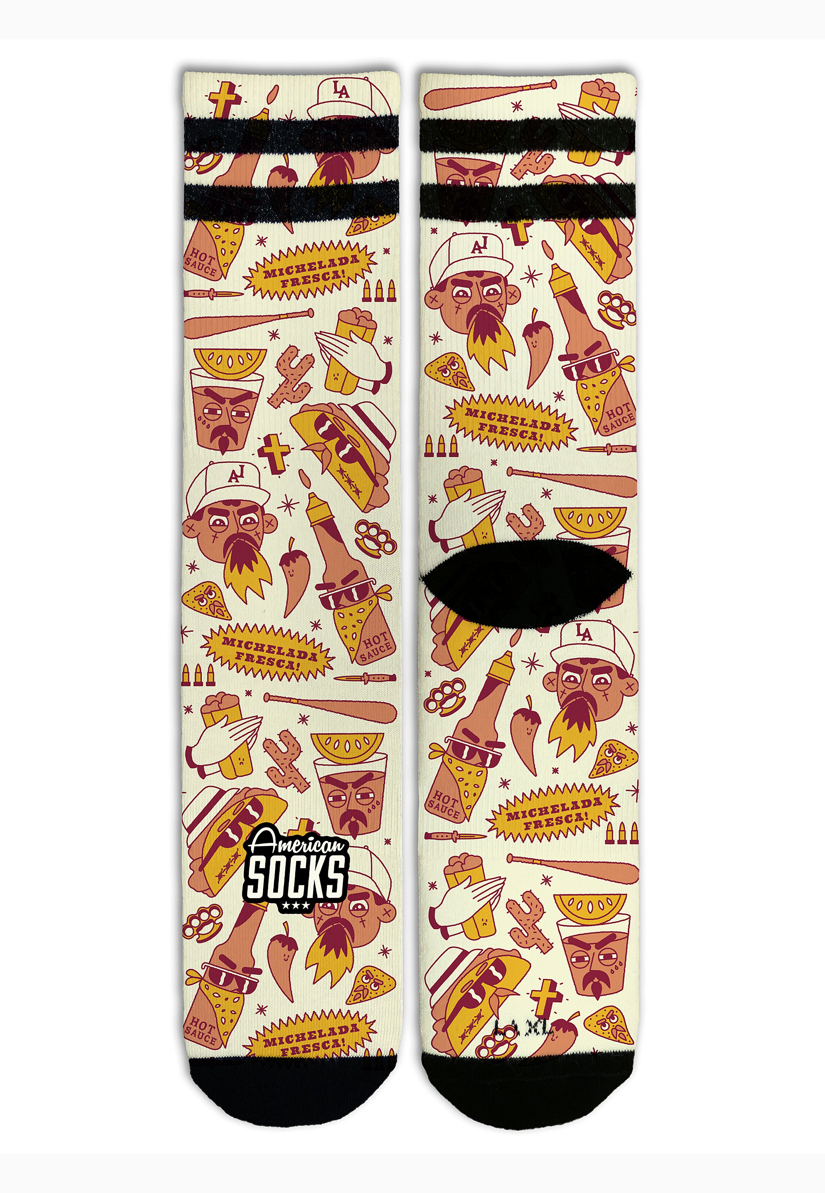 American Socks - Tacos & Vatos Mid High - Socks