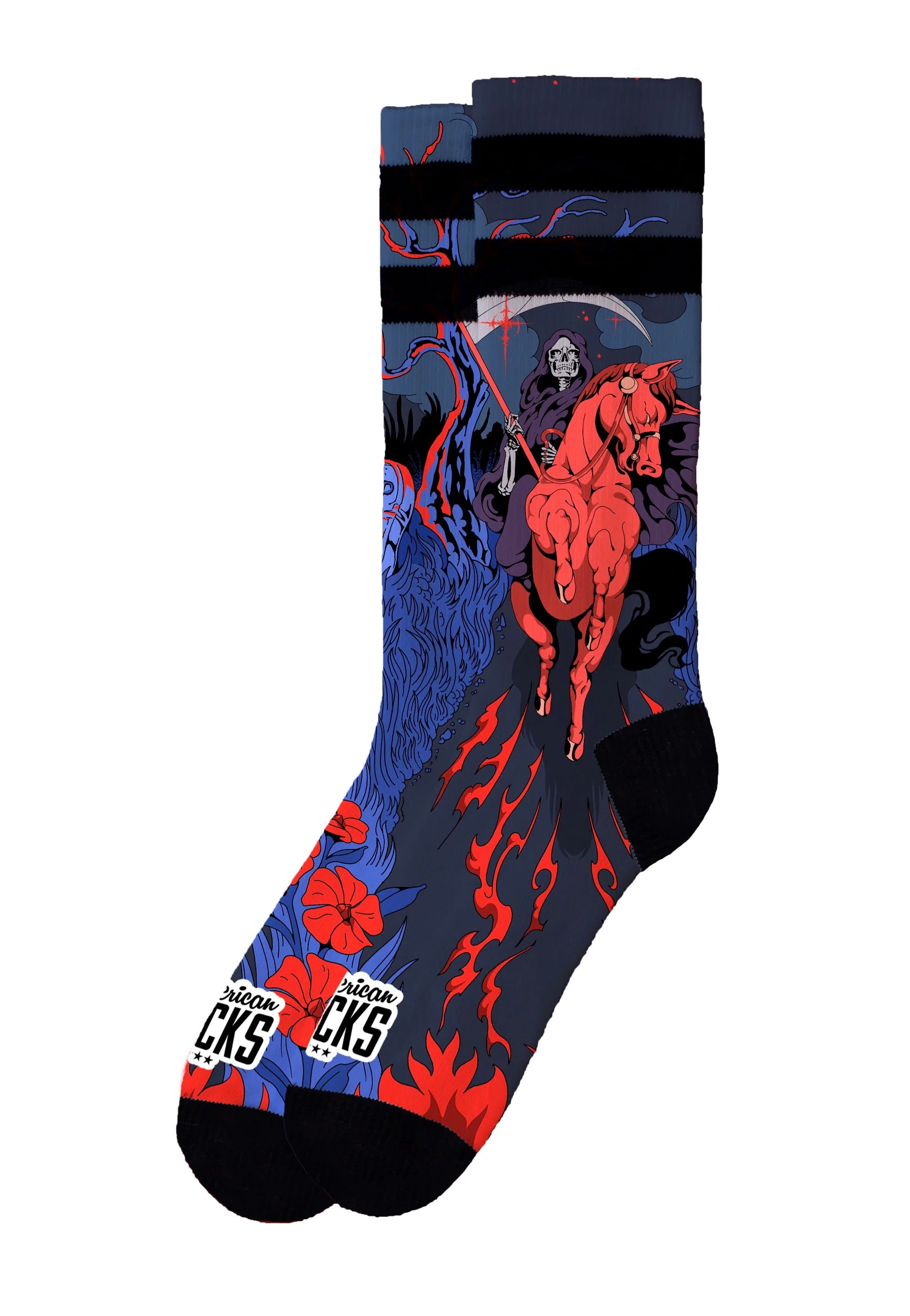 American Socks - Reaper Mid High Black - Socks