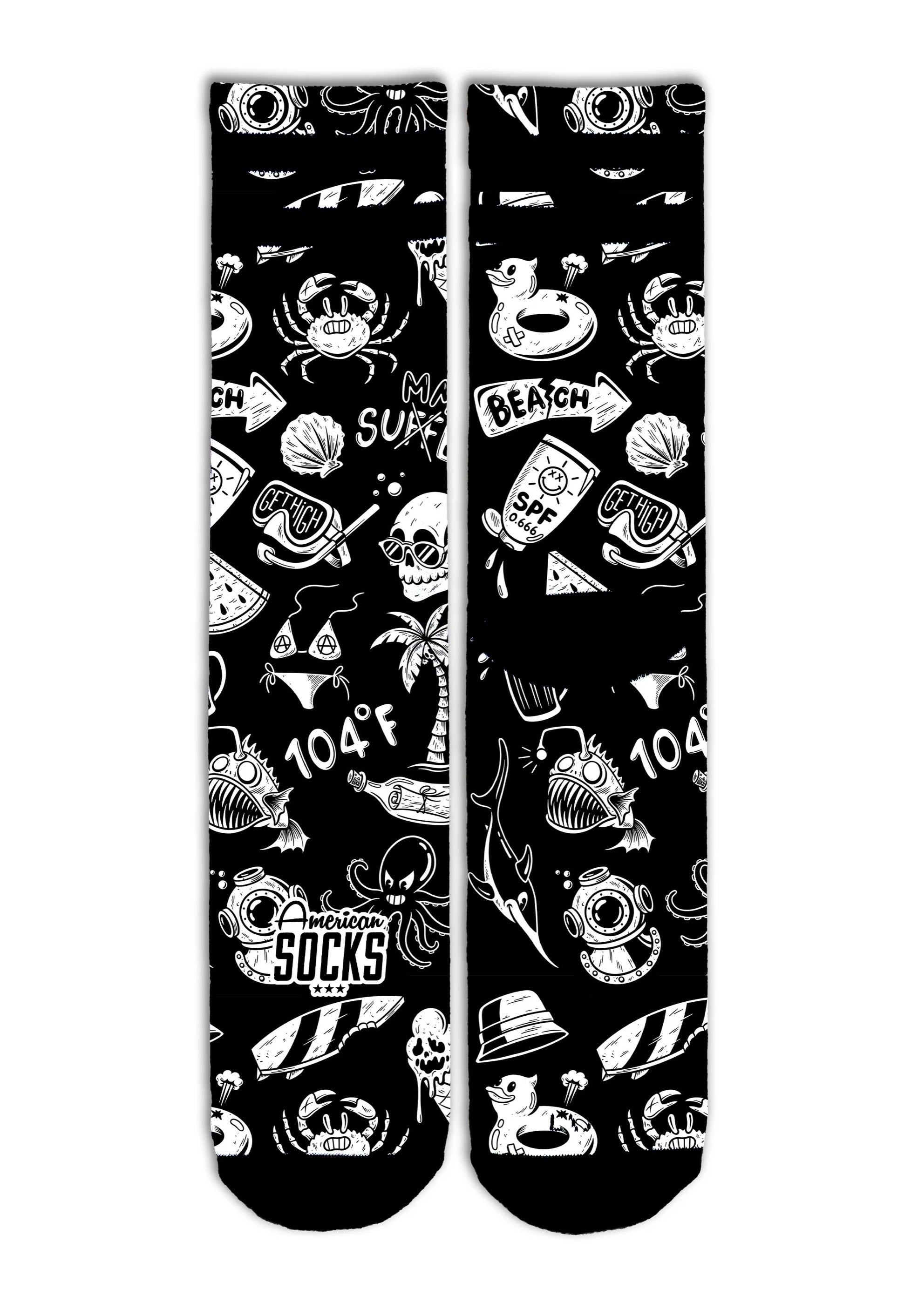 American Socks - Hella Hot Mid High  - Socks | Neutral-Image