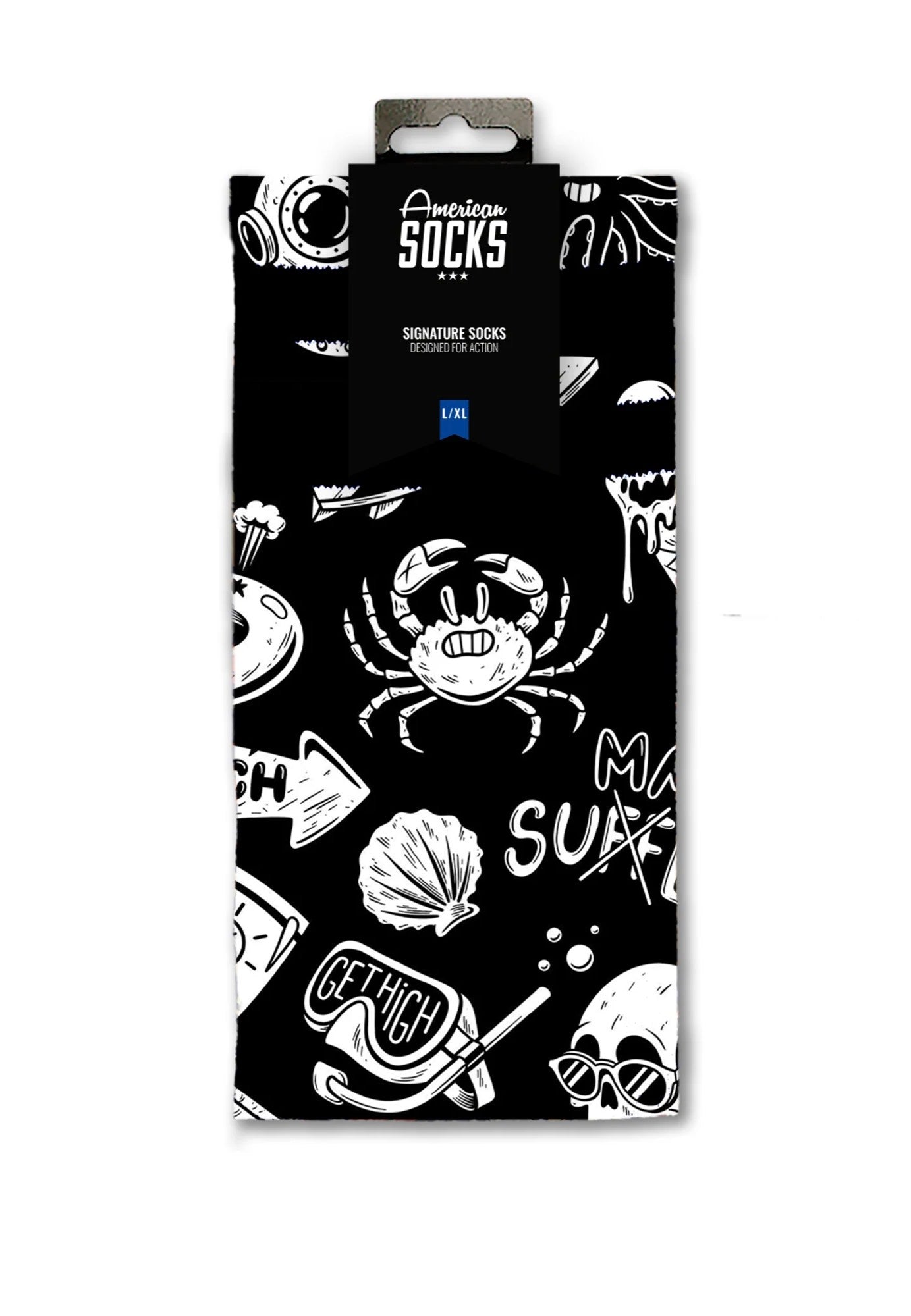 American Socks - Hella Hot Mid High  - Socks | Neutral-Image