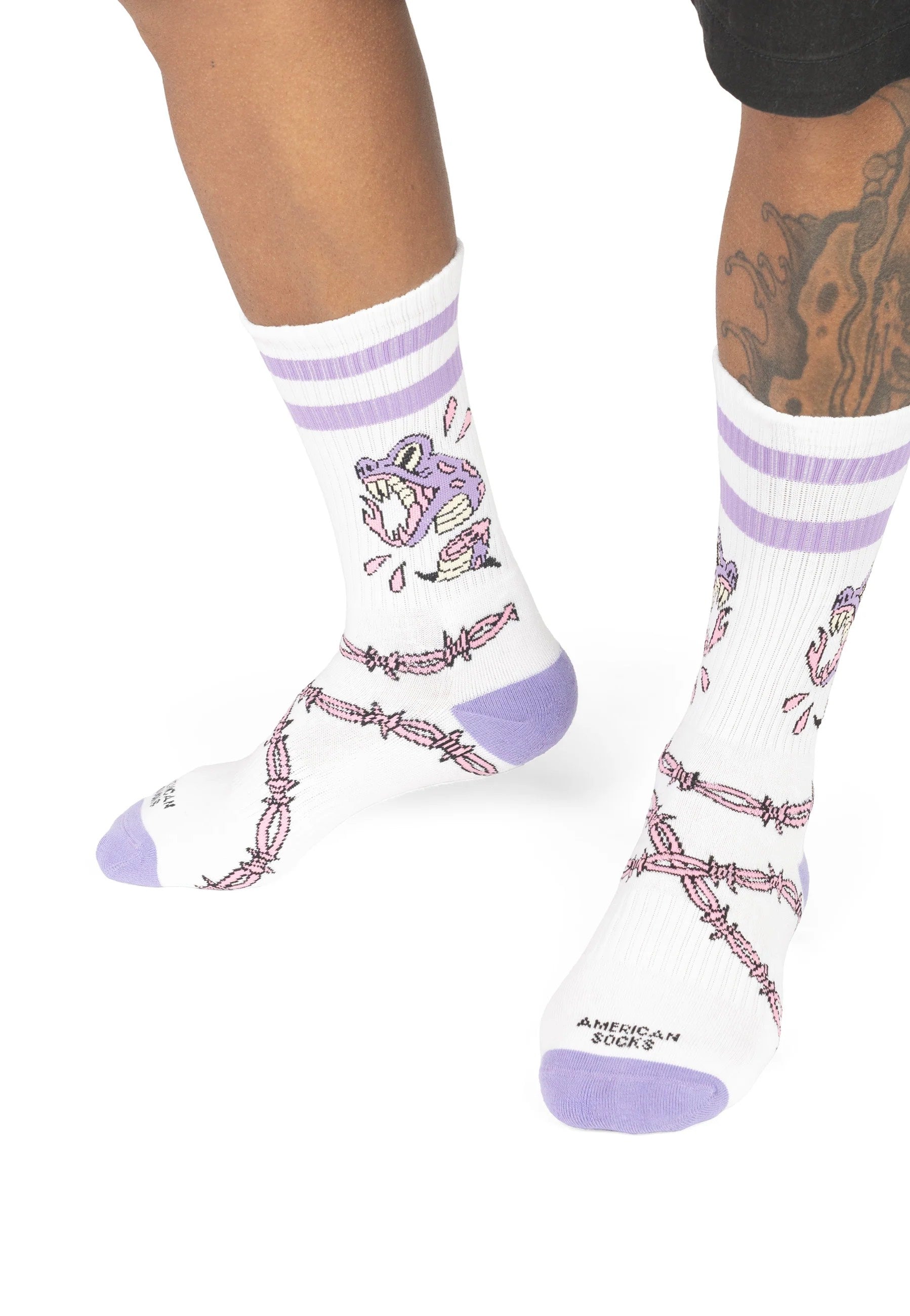 American Socks - Snake Bite Mid High - Socks | Neutral-Image