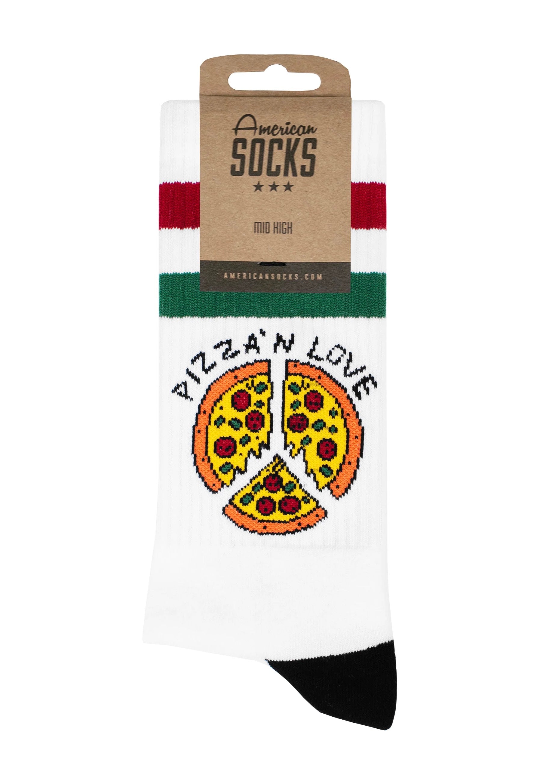 American Socks - Pizza'n Love Mid High  - Socks | Neutral-Image