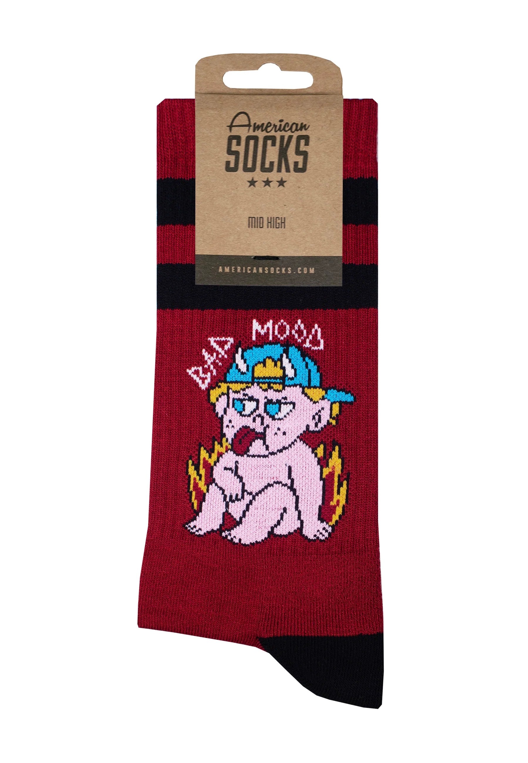 American Socks - Bad Mood Mid High - Socks | Neutral-Image