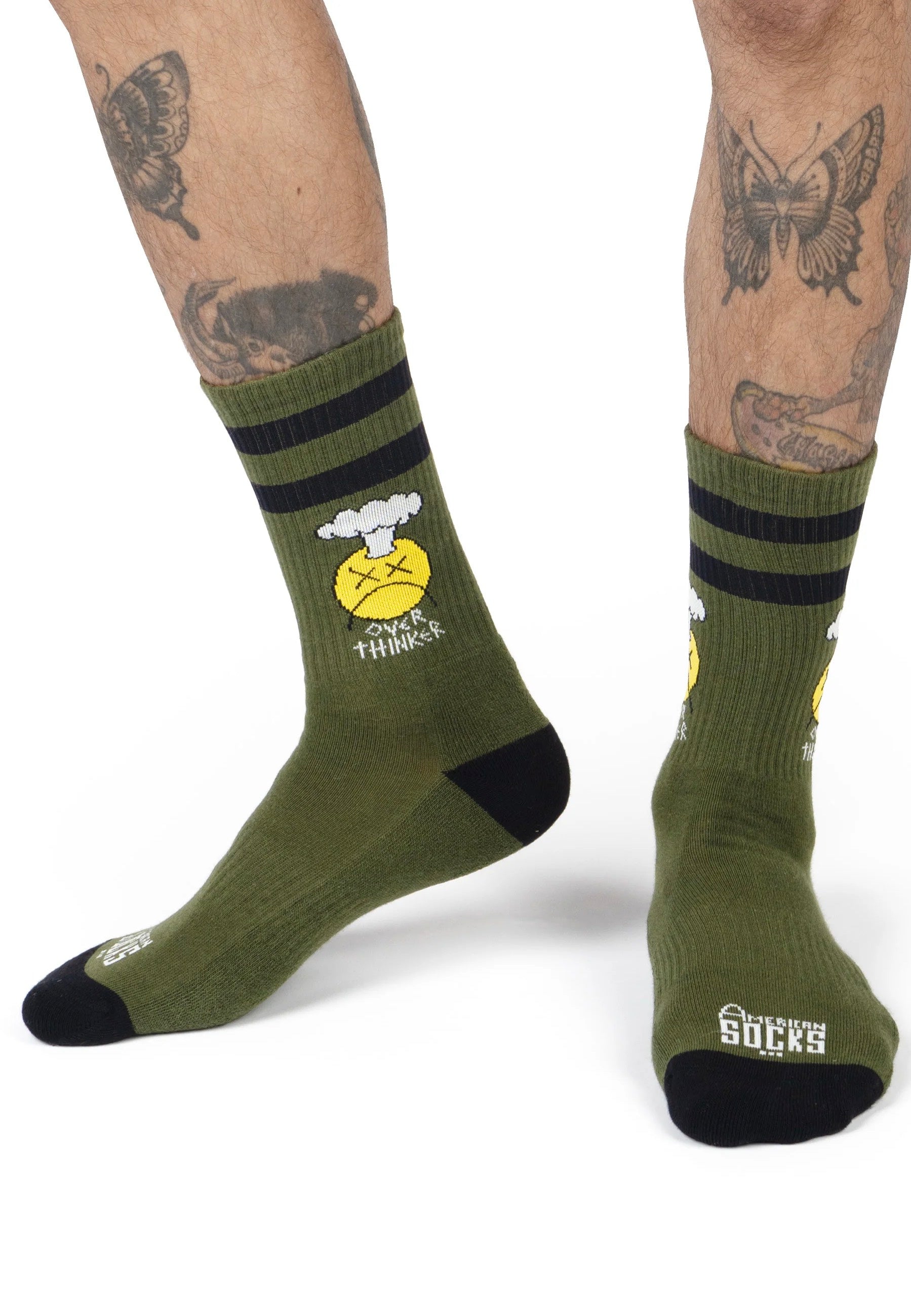 American Socks - Over Thinker Mid High - Socks | Neutral-Image
