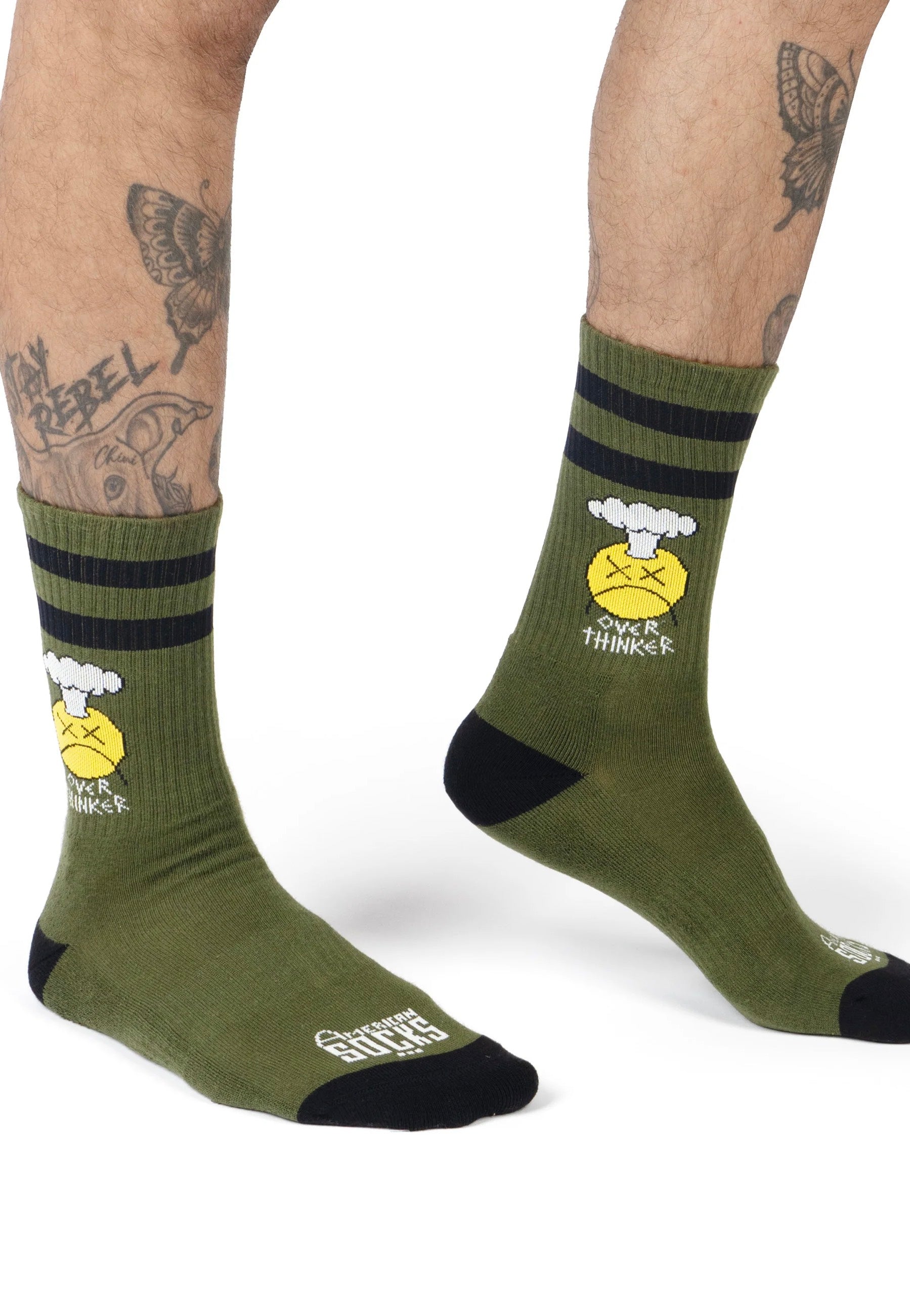 American Socks - Over Thinker Mid High - Socks | Neutral-Image